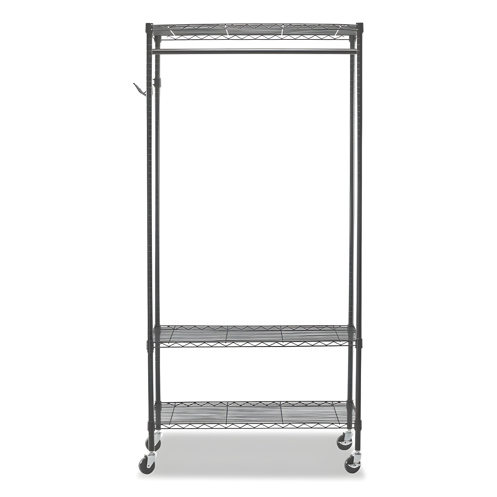 Alera® Wire Shelving Series Metal Rolling Clothing Rack