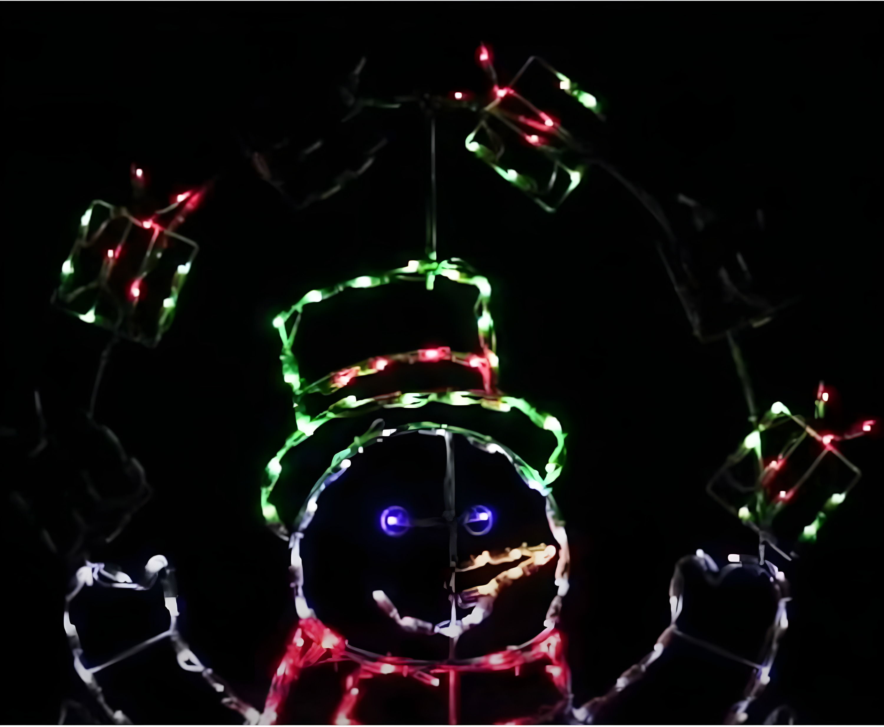 ProductWorks 60 In Pro-Line LED Animation Juggling Snowman Christmas Decoration
