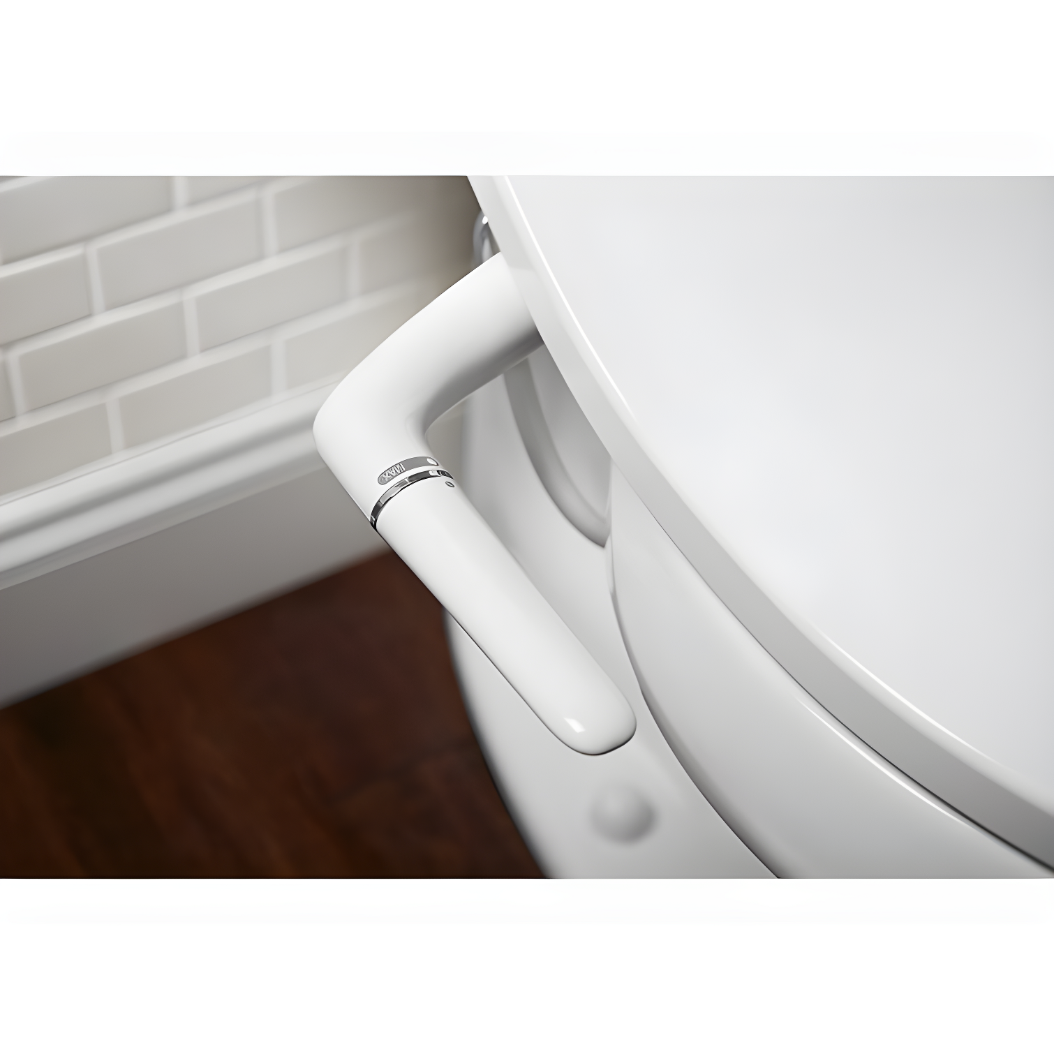PureWash M250 Elongated Bidet Toliet Seat, Manual Non-Electric Bidets for Existing Toilets