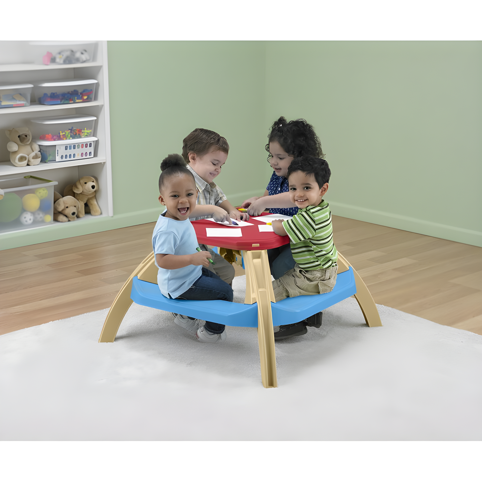 Zoomie Kids Gabby Kids Outdoor Table Or Chair and Chair Set