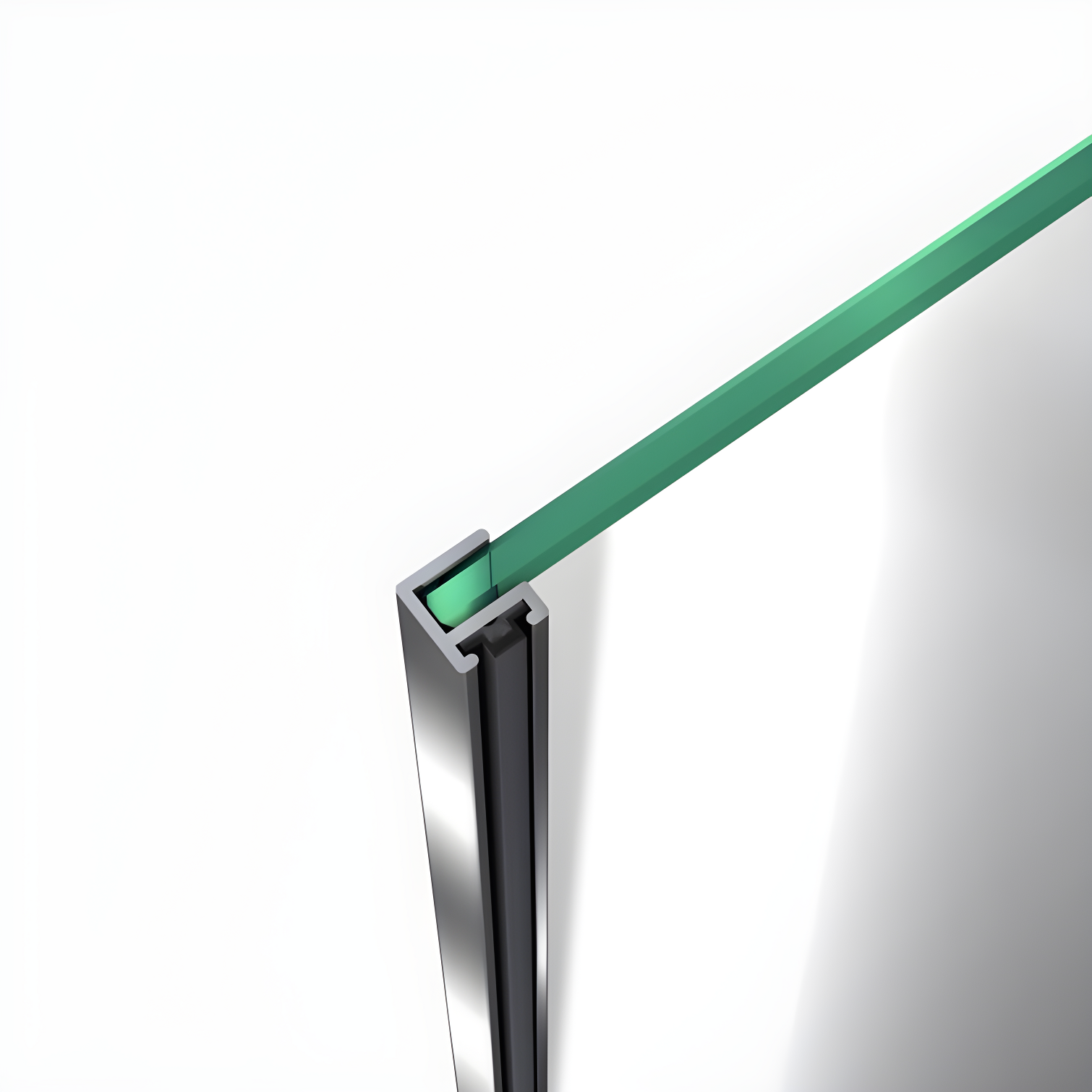 Flex 38" W x 72" H Pivot Semi-Frameless Shower Door