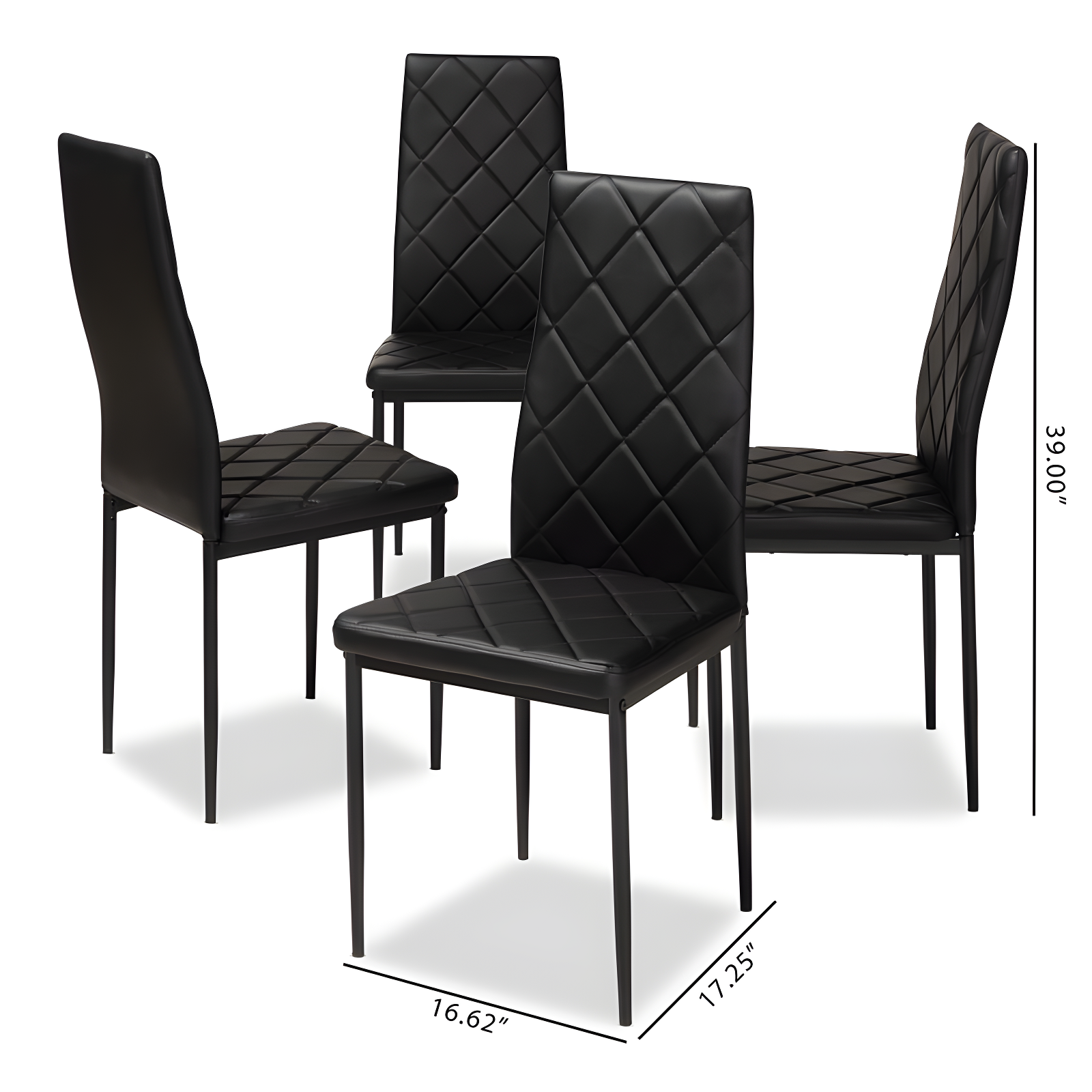 Dalisa 18.11'' H Tufted Faux Leather Upholstered Parsons Chair