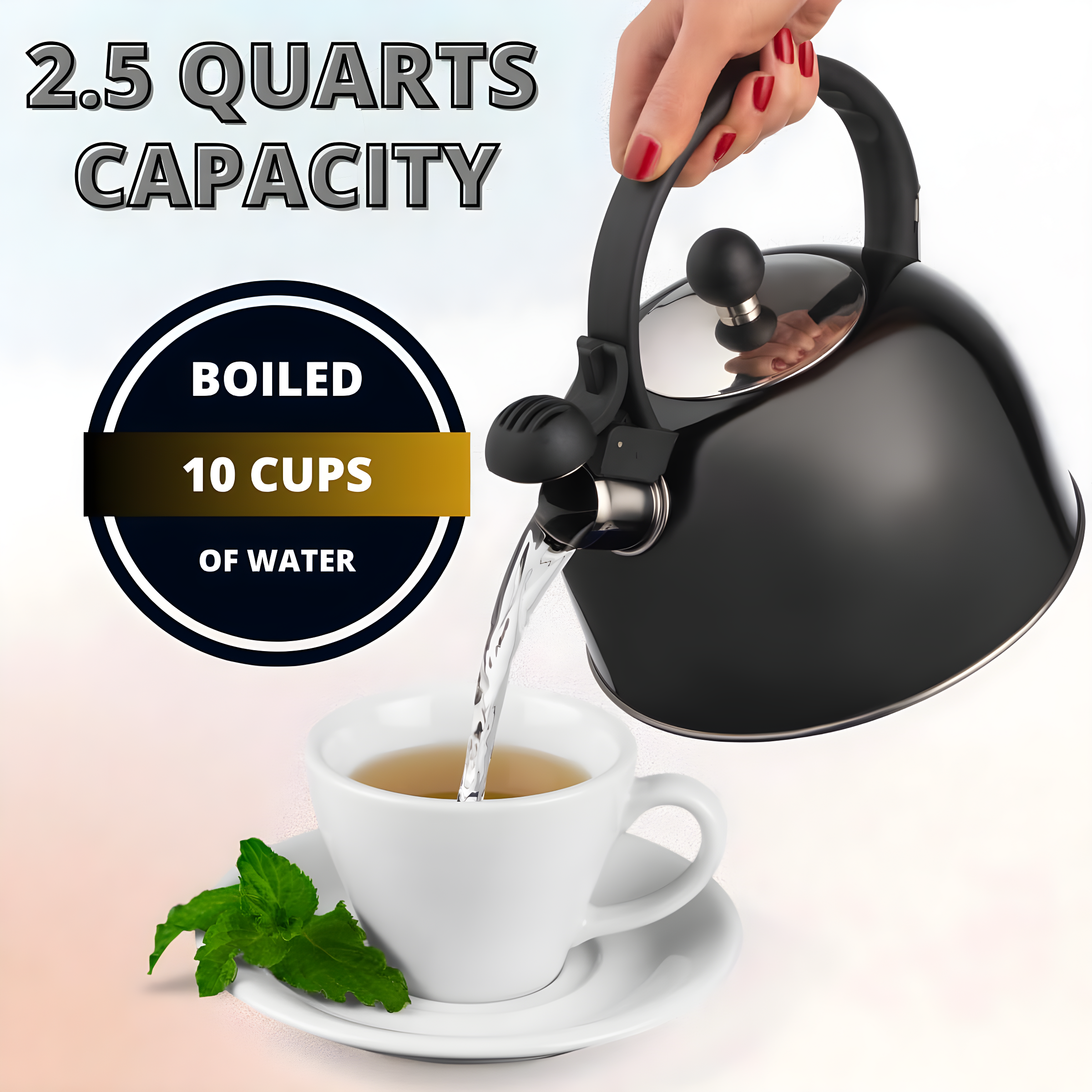 Venoly Venoly Stainless Steel Tea Pot With Removable Infuser Dishwasher Safe and Heat Resistant (Set of 50)