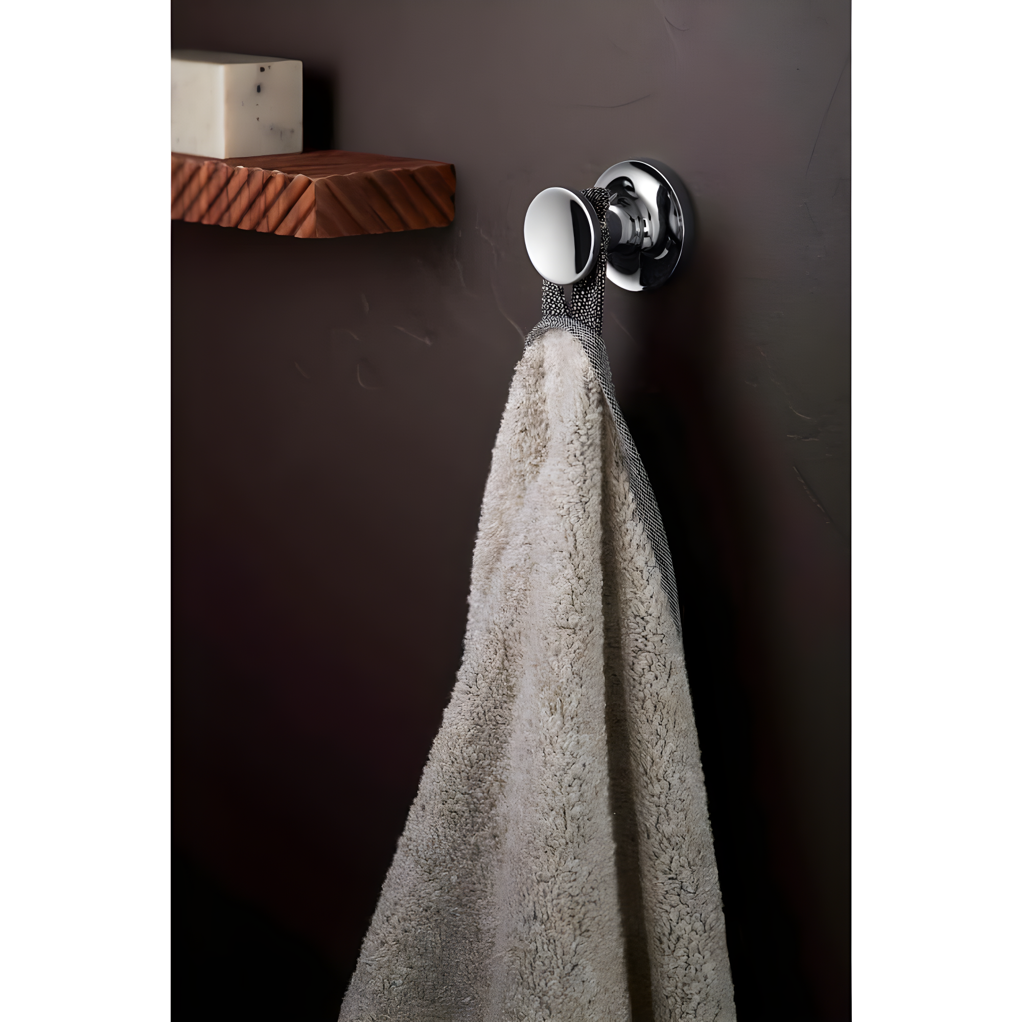 Purist® Wall Mounted Round Bathroom Robe Hook, Towel Hook, Clothing Hook