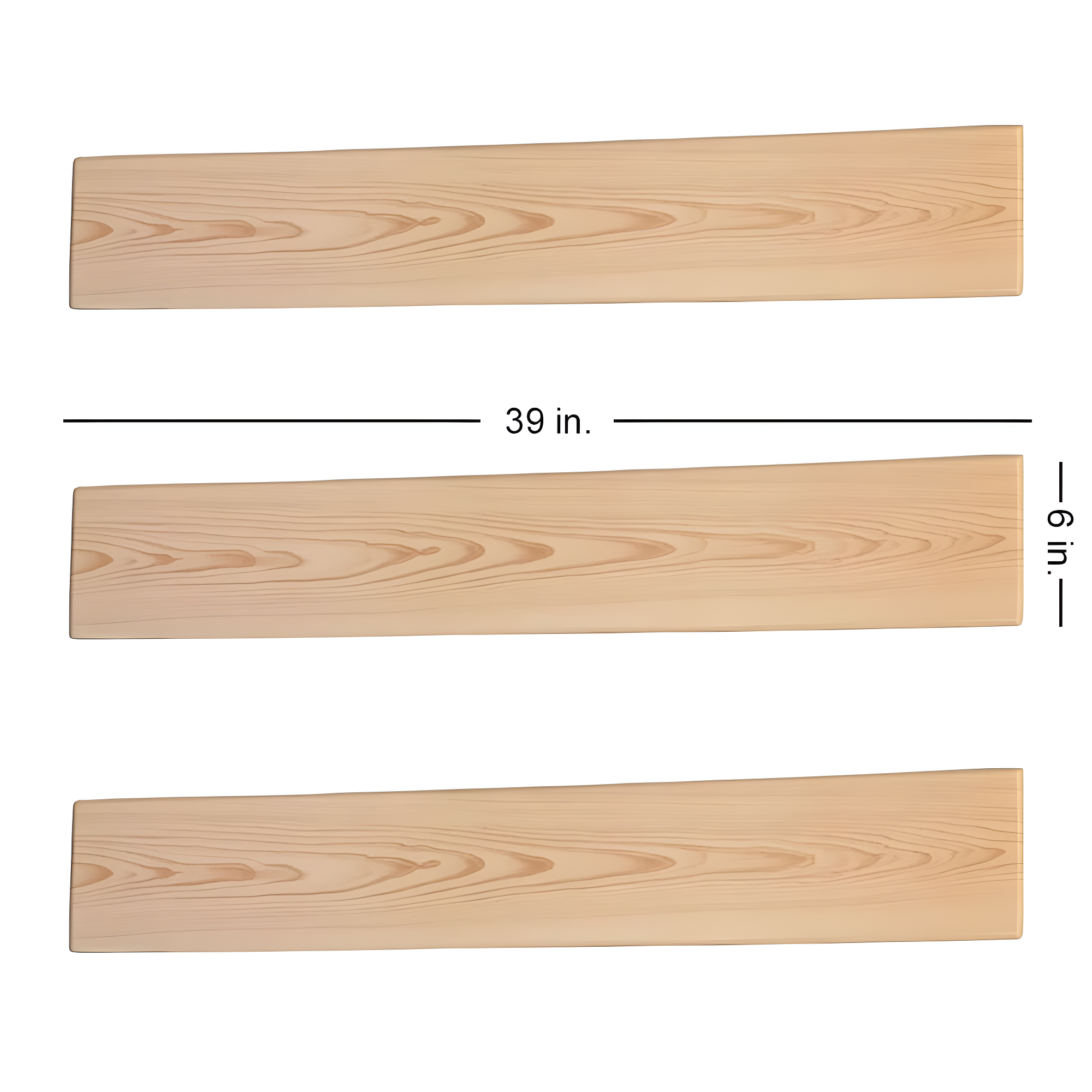 Foam Wood Glue-Up Ceiling Planks 39 in. x 6 in.