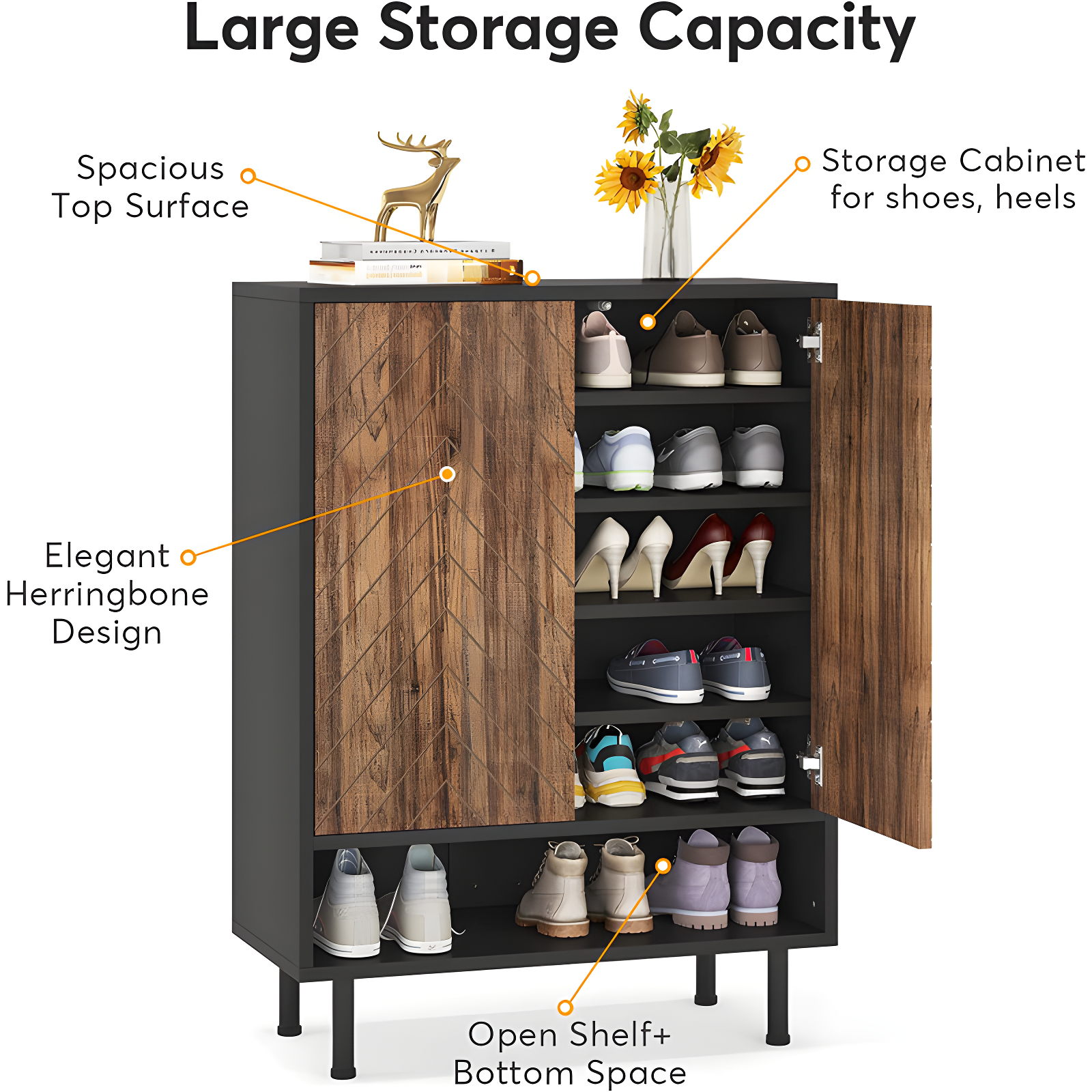 Foundry Select 18 Pair Shoe Storage Cabinet