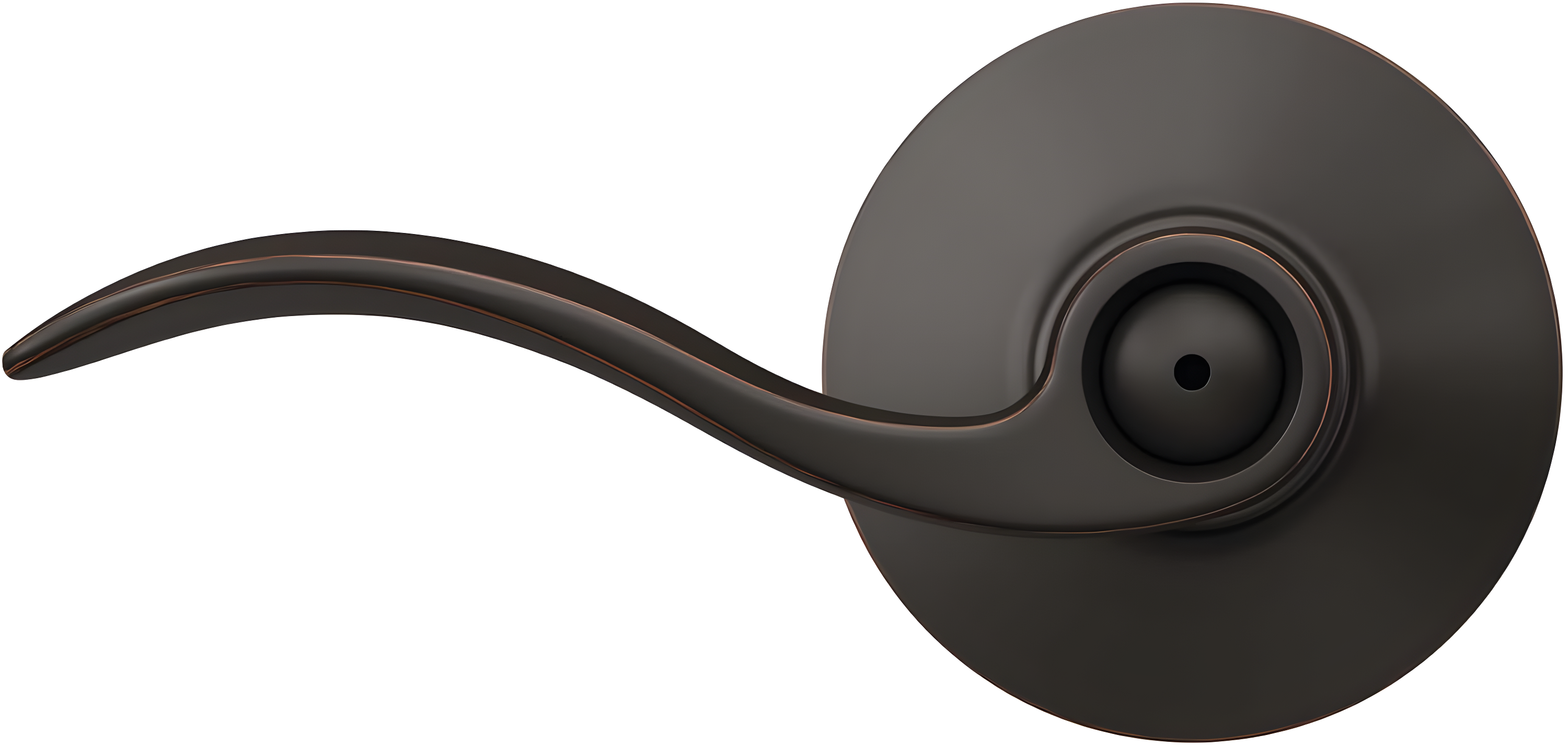 Accent Privacy Door Lever with Rosette