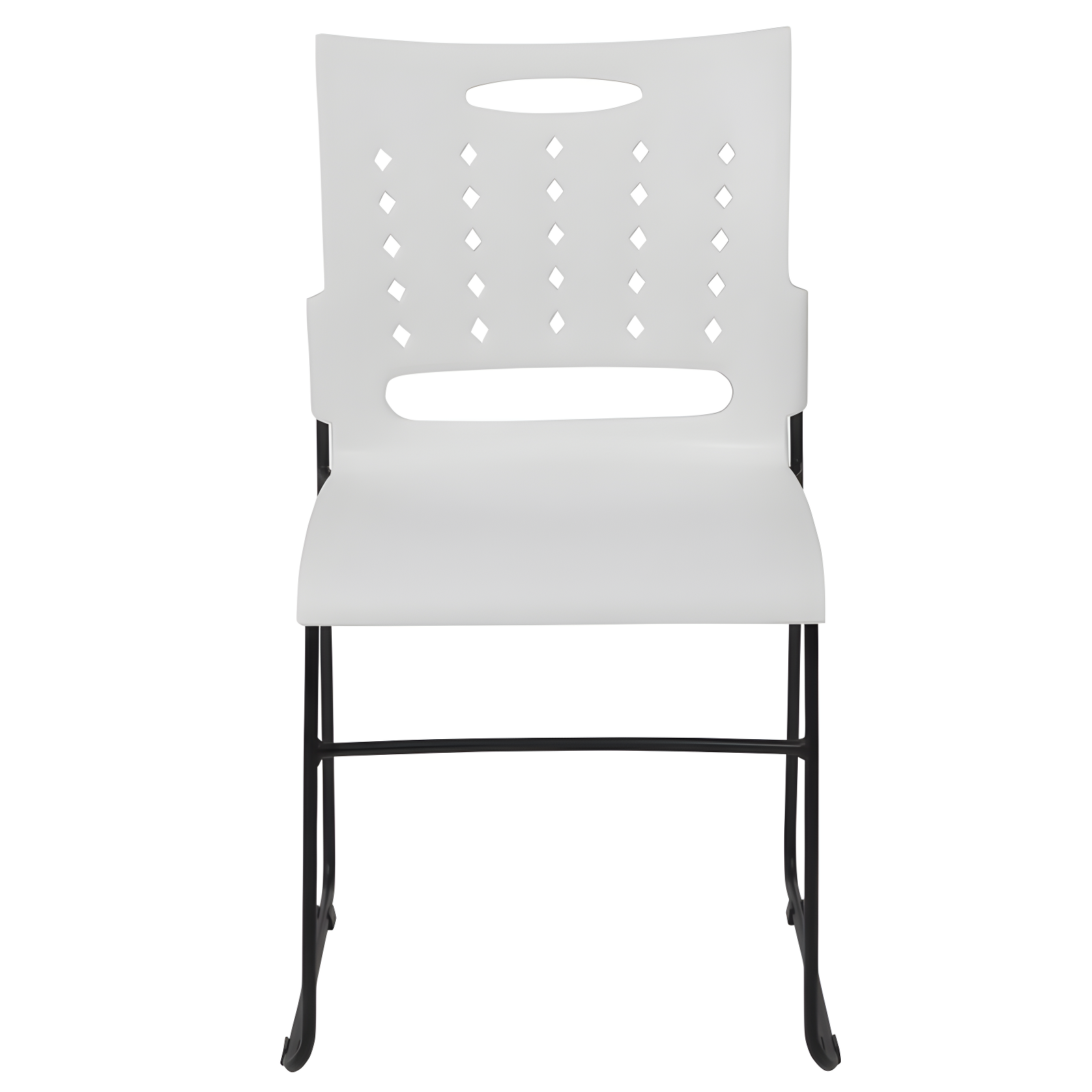 881 lb. Capacity Sled Base Stack Chair with Carry Handle and Air-Vent Back