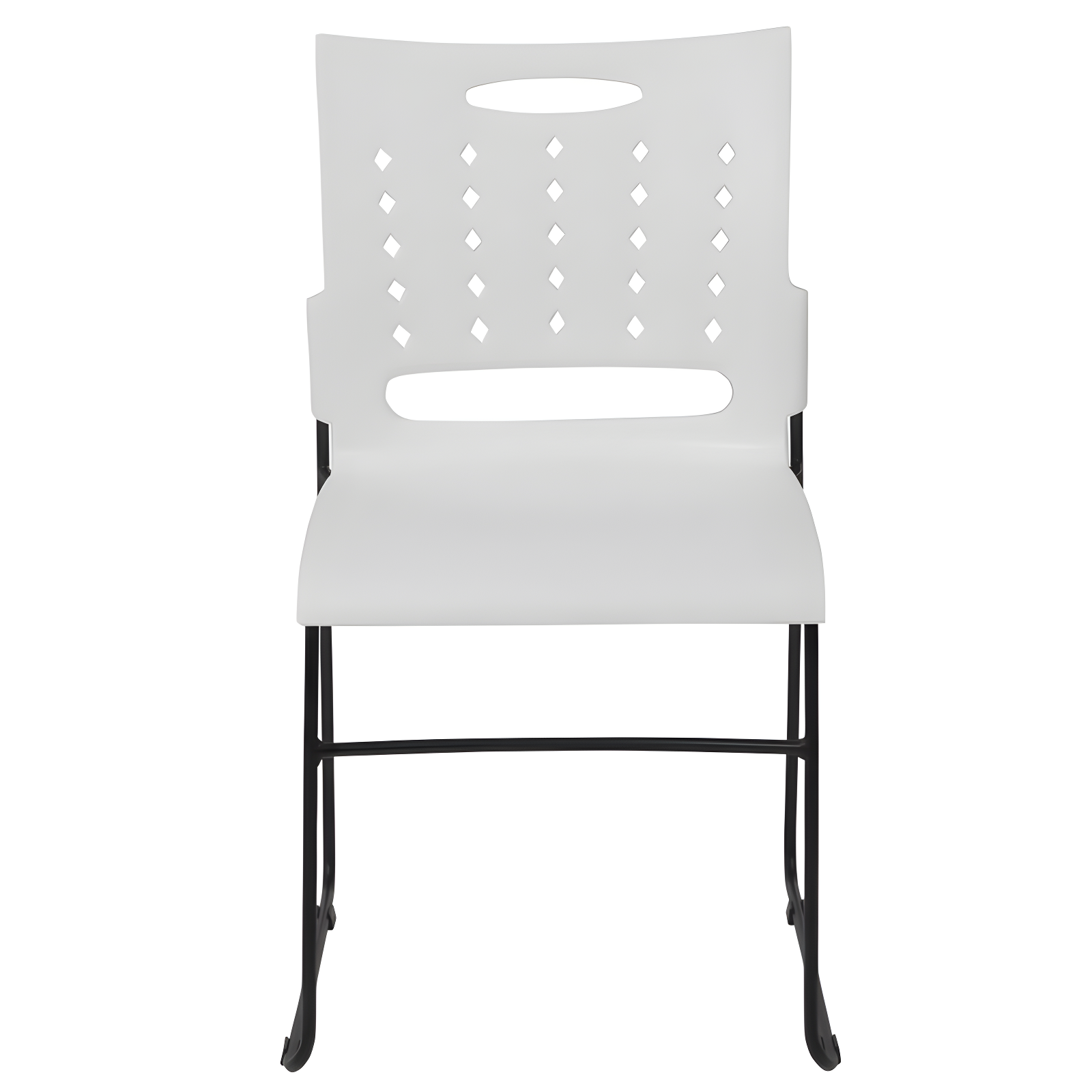 881 lb. Capacity Sled Base Stack Chair with Carry Handle and Air-Vent Back