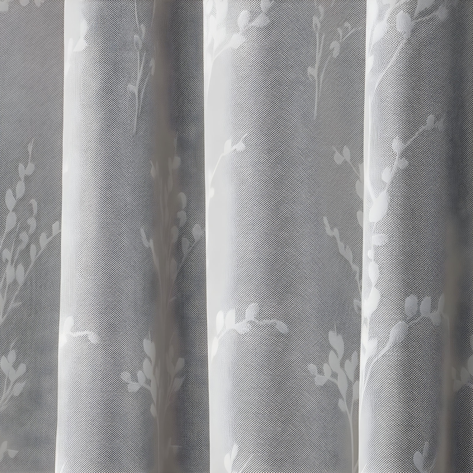 Nicole Miller Nicole Miller Turion Floral Room Darkening Blackout Grommet Top Curtain Panel Pair (Set of 2)