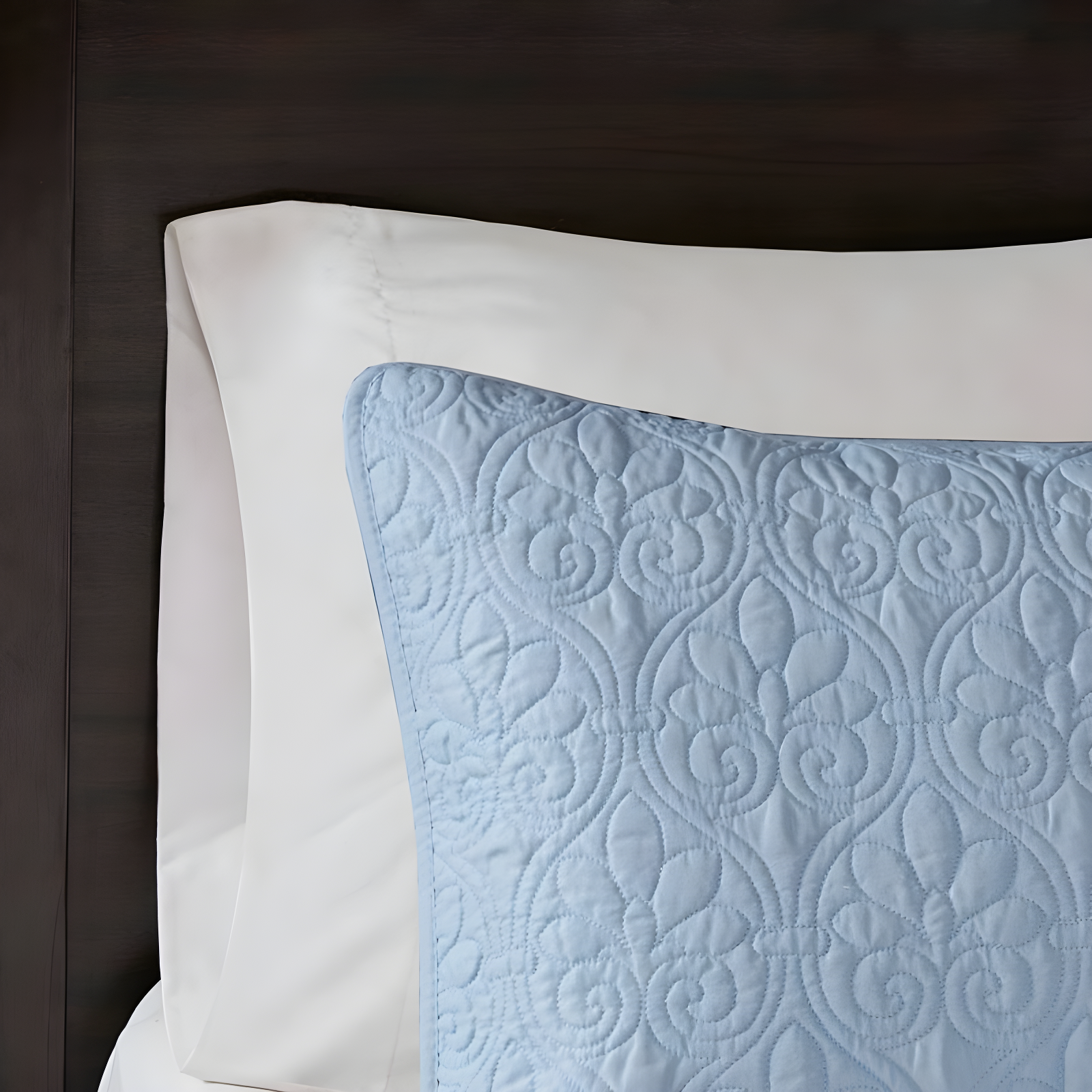 Madison Park 2pc Twin/Twin Extra Long Vancouver Reversible Coverlet Set Blue: Quilt Bedding Sets, Polyester Fill