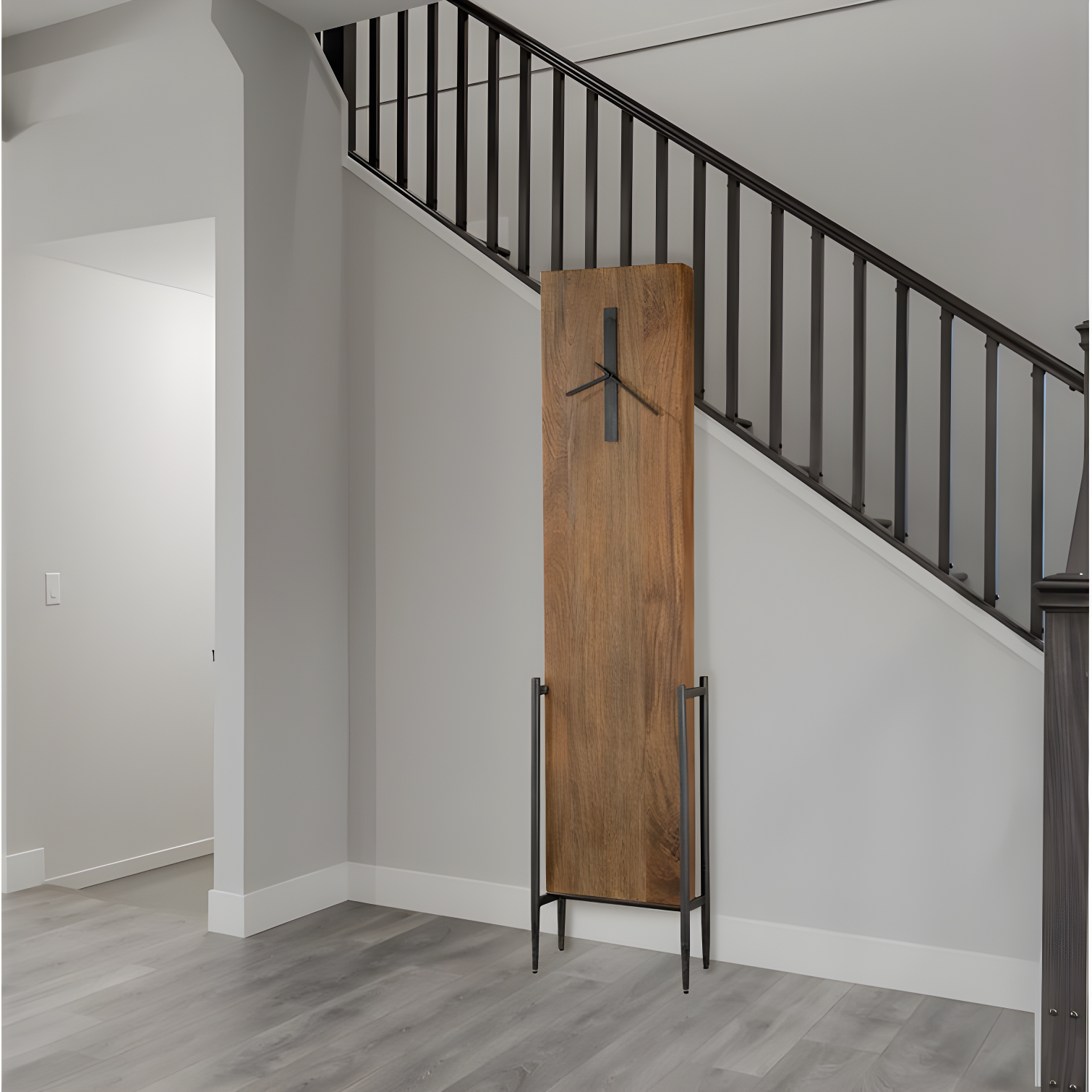 Bedford Park 76'' H Wood Floor Clock