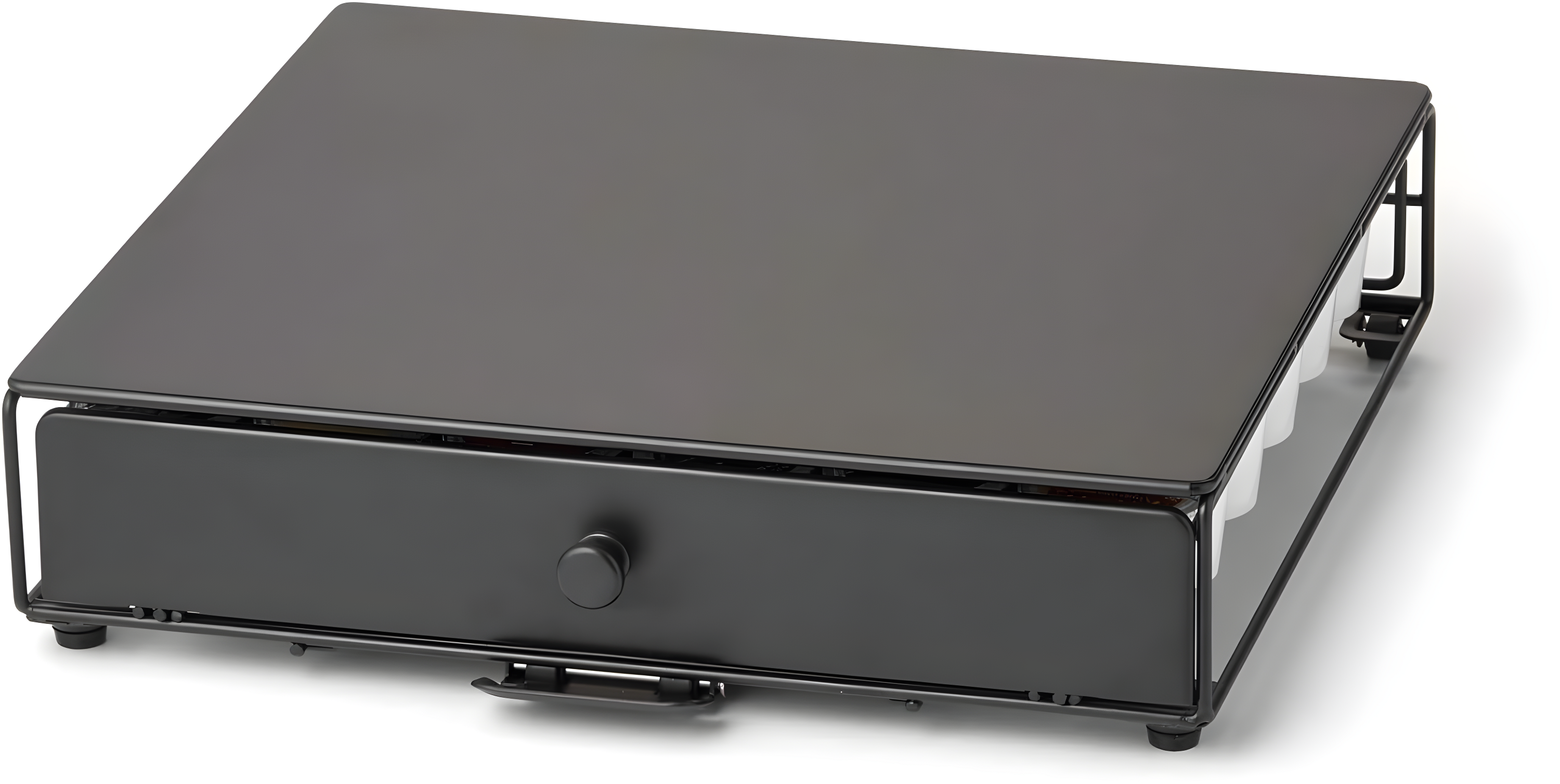 Nifty Solutions Rolling Coffee Pod Drawer – Compatible with K-Cups, 36 Pod Capacity, Black