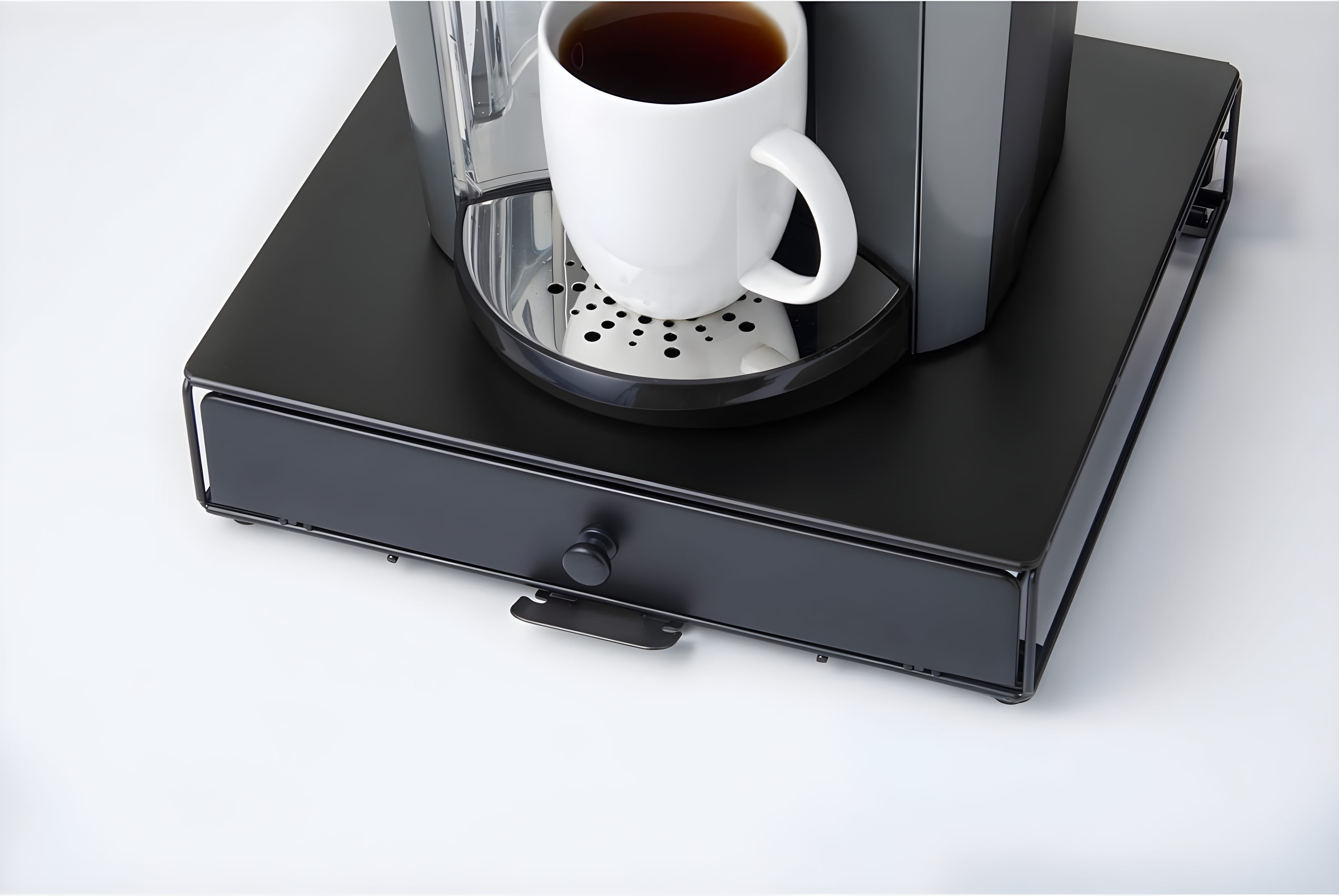 Nifty Solutions Rolling Coffee Pod Drawer – Compatible with K-Cups, 36 Pod Capacity, Black