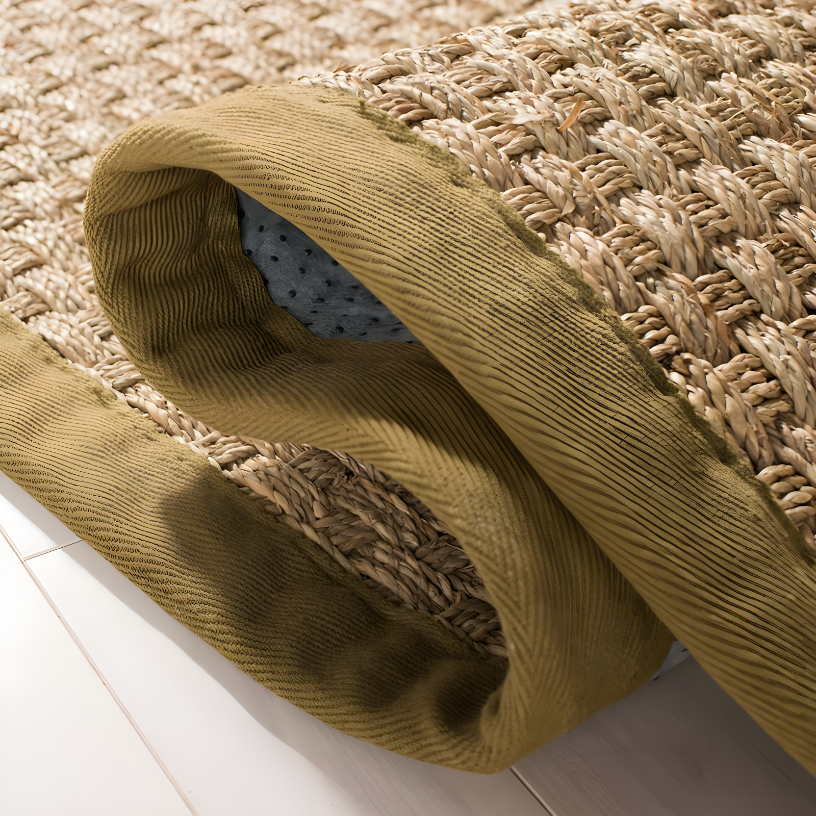 Natural Fiber NF114 Power Loomed Area Rug - Natural/Olive - 8'x10' - Safavieh.