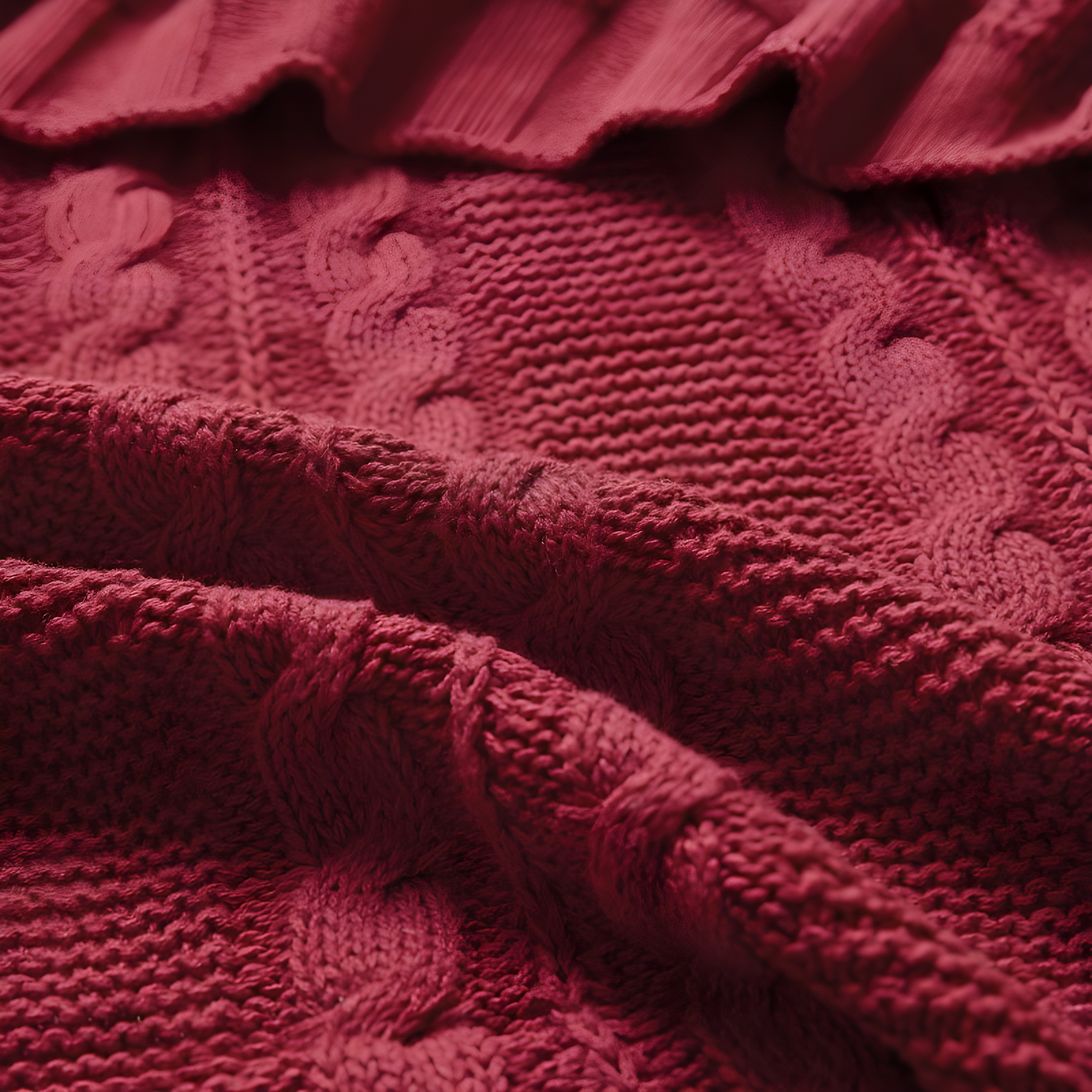 VCNY Dublin Cable Knit Throw Blanket, 50" x 70"