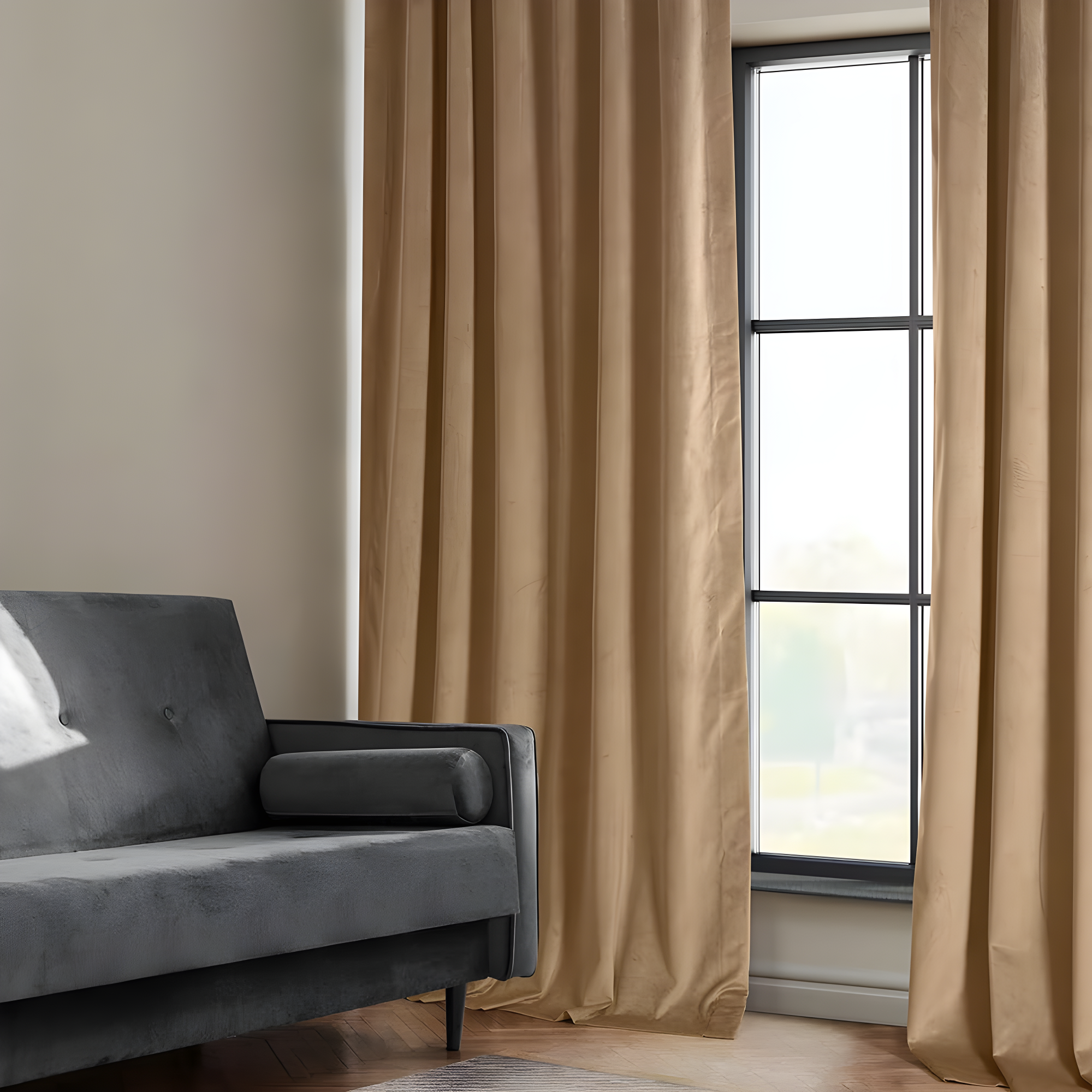 HPD Half Price Drapes Spiced Rum Heritage Plush Velvet Room Darkening Curtains for Bedroom & Living Room Curtains (1 Panel), Window Curtains 108 inches long, Rod Pocket Curtains & Drapes, 50W X 108L