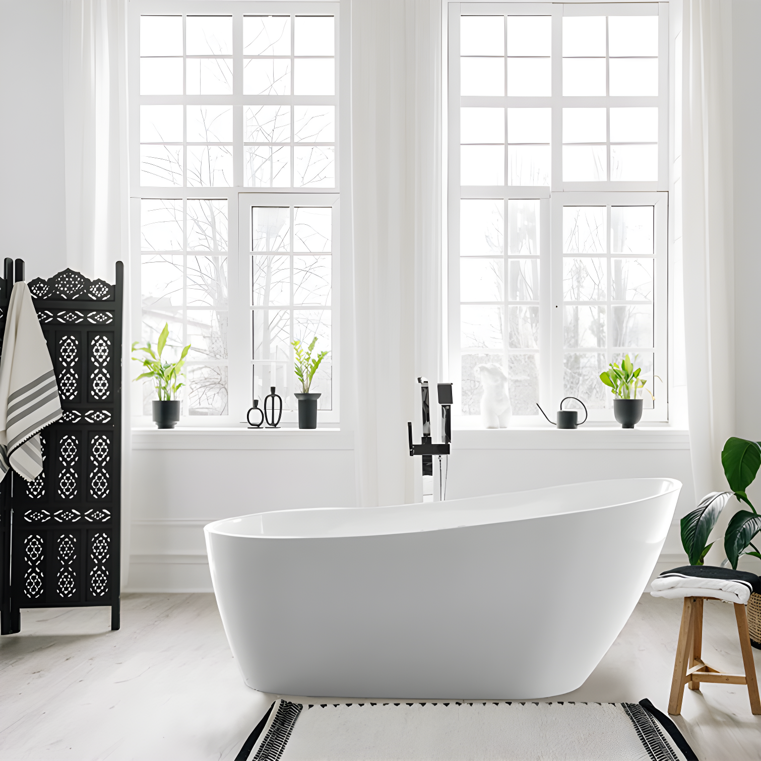 Cora 67" x 32" Freestanding Acrylic Bathtub