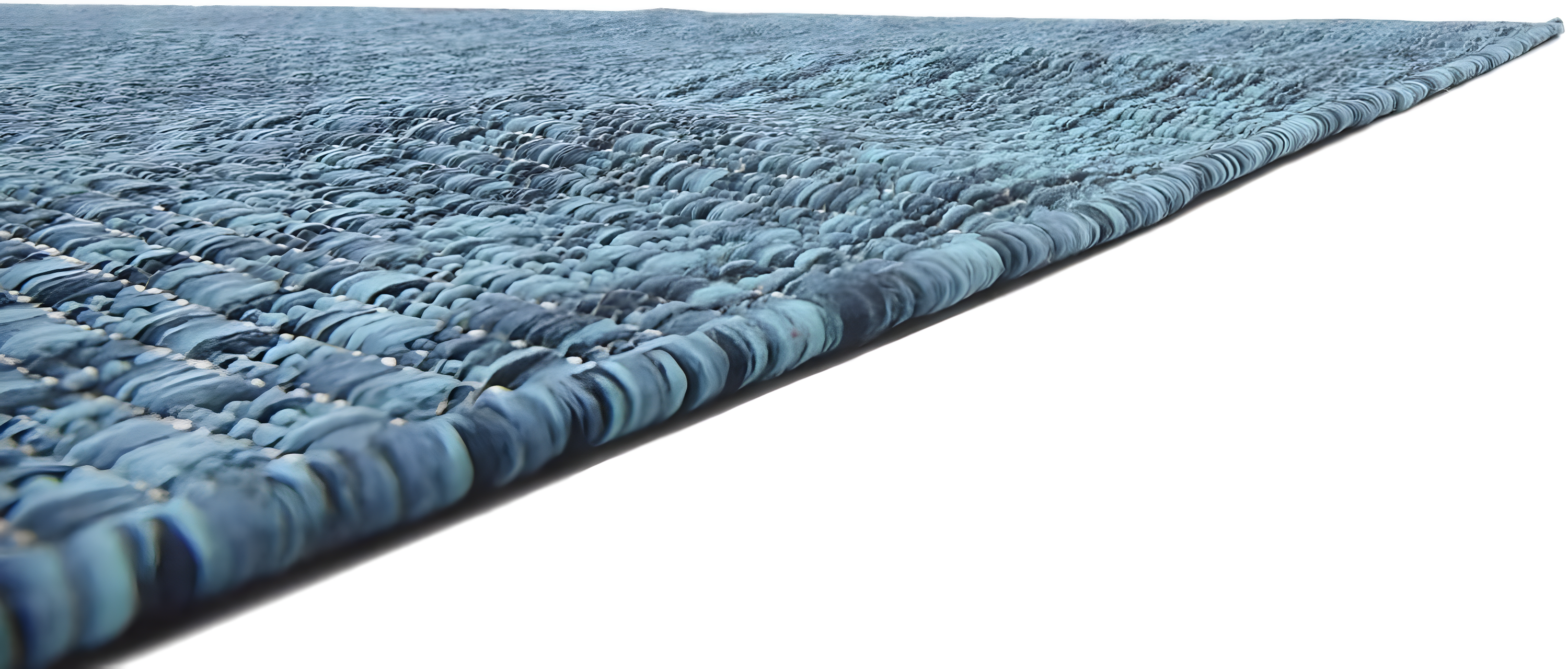Unique Loom 8' 0 x 11' 4 Rectangle Indoor/Outdoor Solid Teal Area Rug