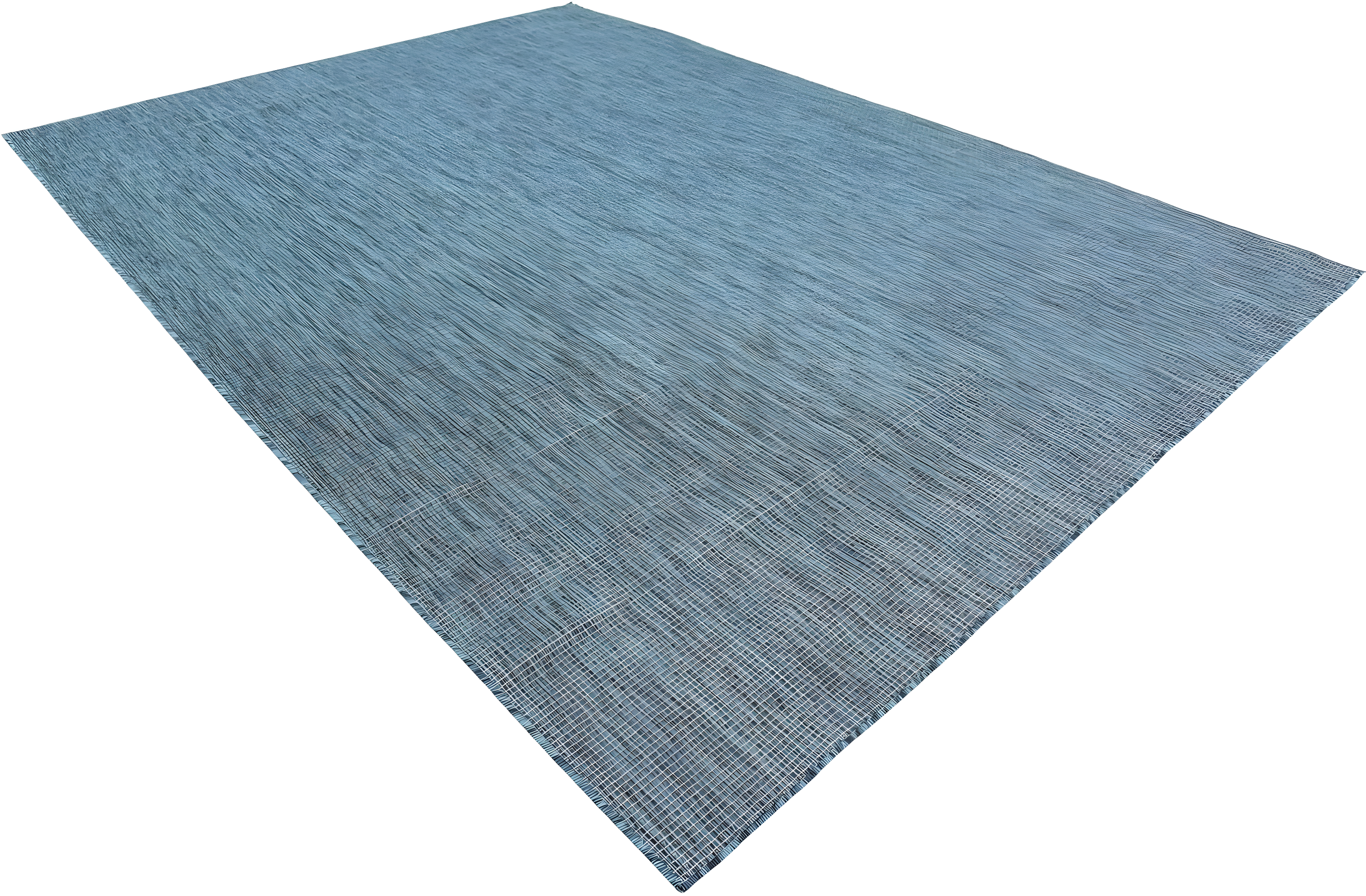 Unique Loom 8' 0 x 11' 4 Rectangle Indoor/Outdoor Solid Teal Area Rug