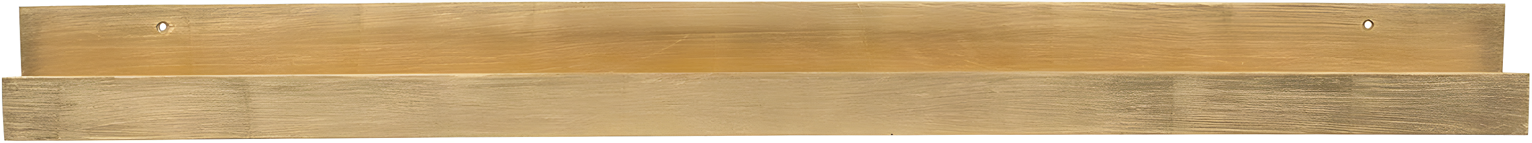 Kate & Laurel All Things Decorative Wall Shelf Gold Decor: Modern Floating Ledge for Photos & Art Display, 42" Long