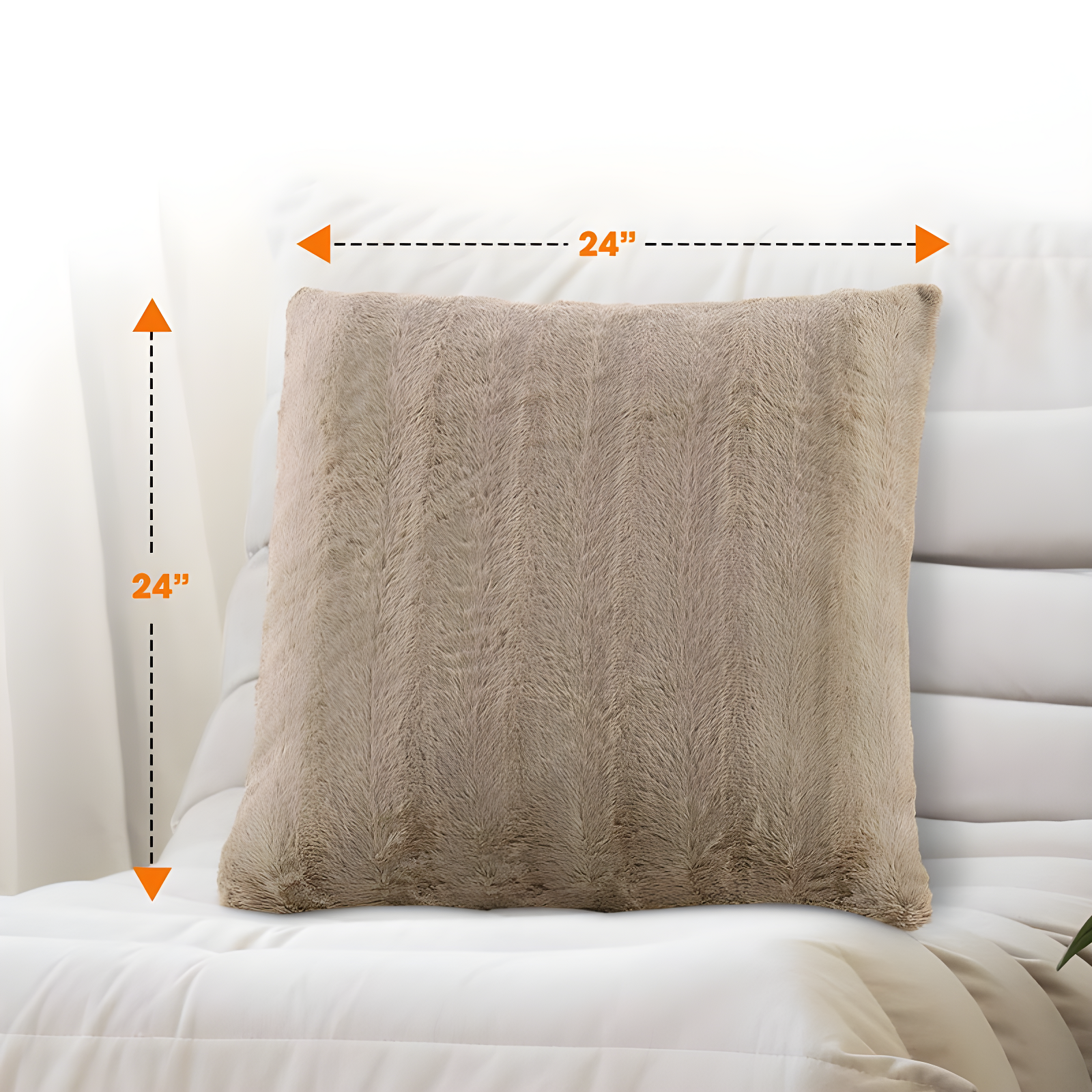 Cheer Collection FRBIN Square Pillow Cover & Insert (Set of 2)