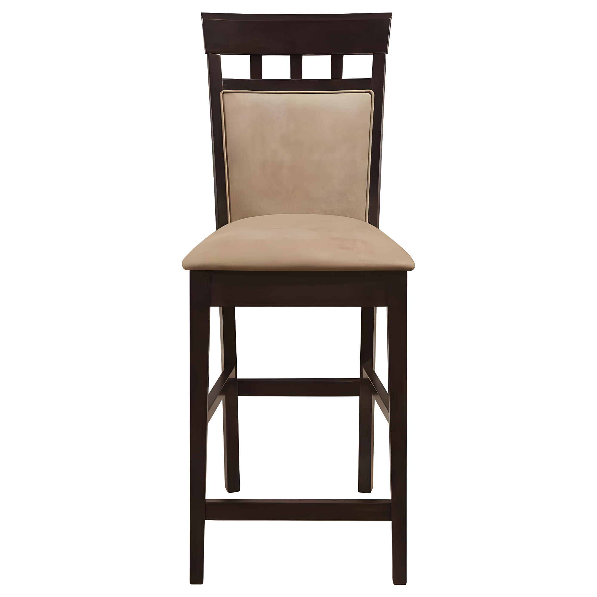 Coaster Upholstered Microfiber Counter Height Stools in Tan