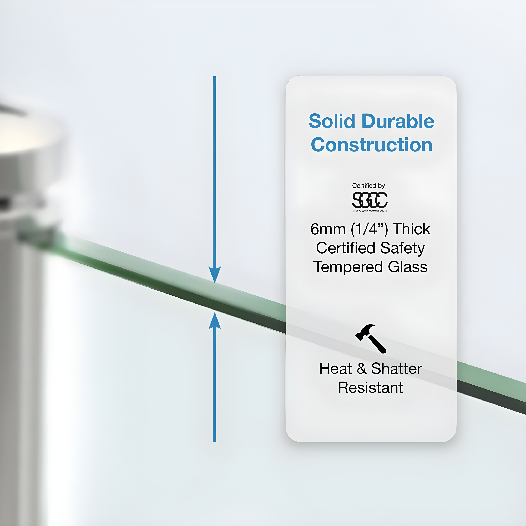 OVE Decors Breeze 35 in. Round Shower Kit w/ Clear, Base