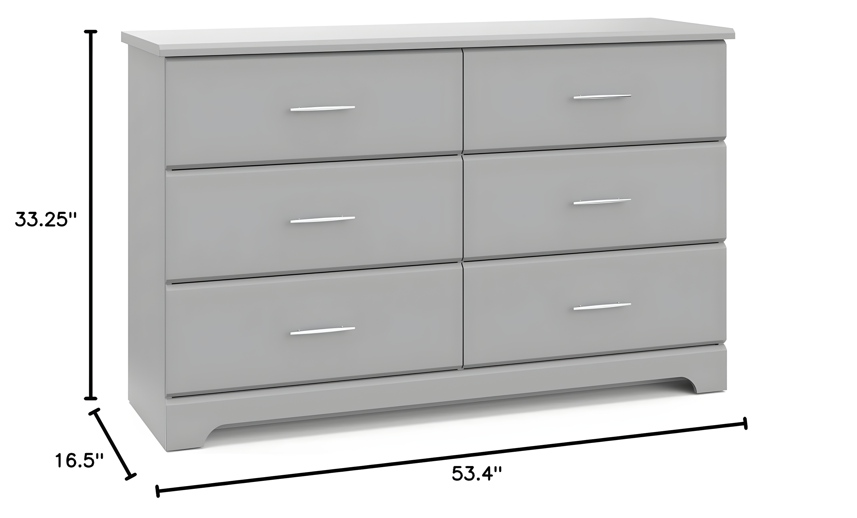 Brookside 6 Drawer Double Dresser
