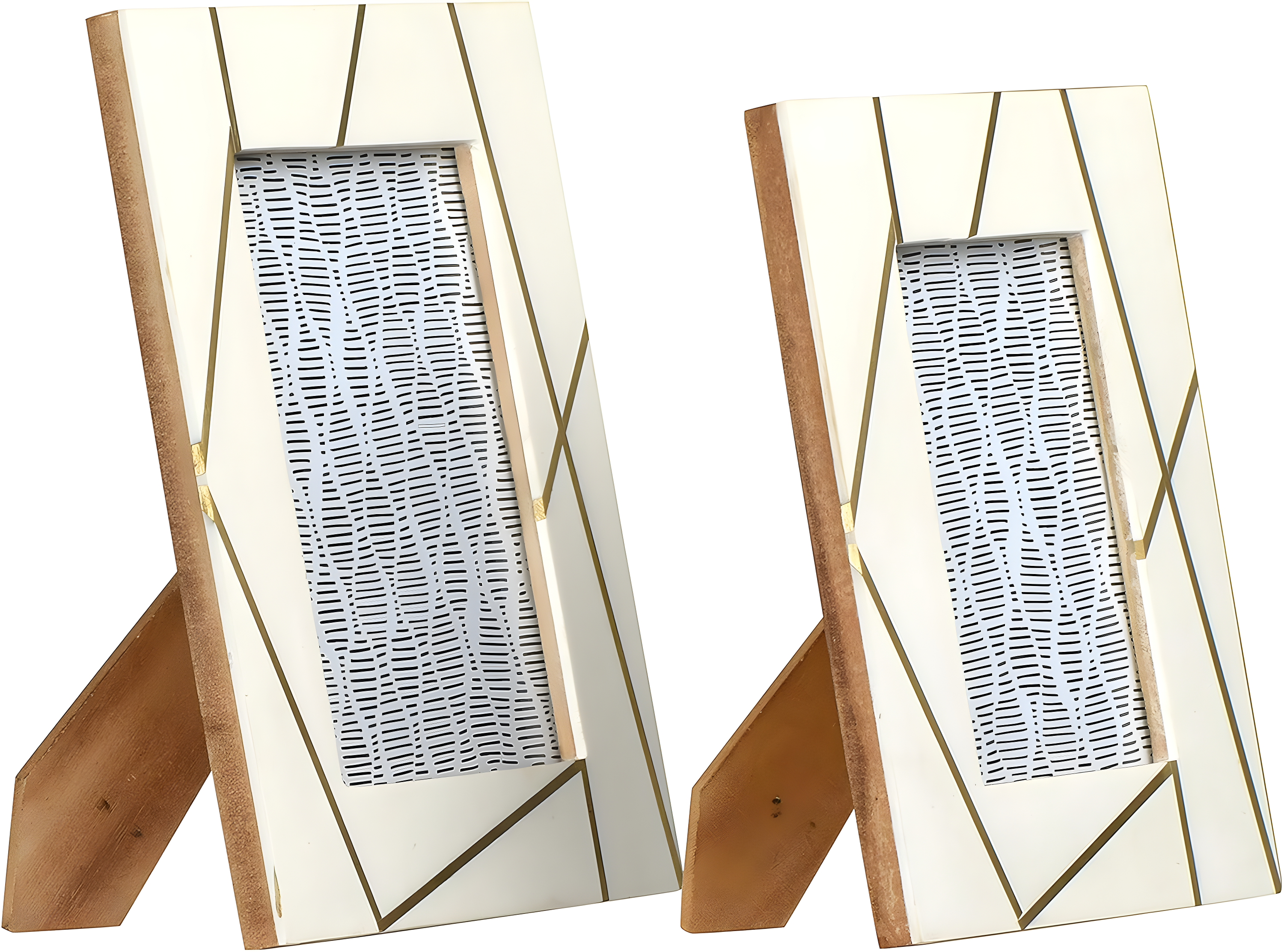 Creative Co-Op Resin Photo Frames, Set of 2 (4x6” and 5x7”)