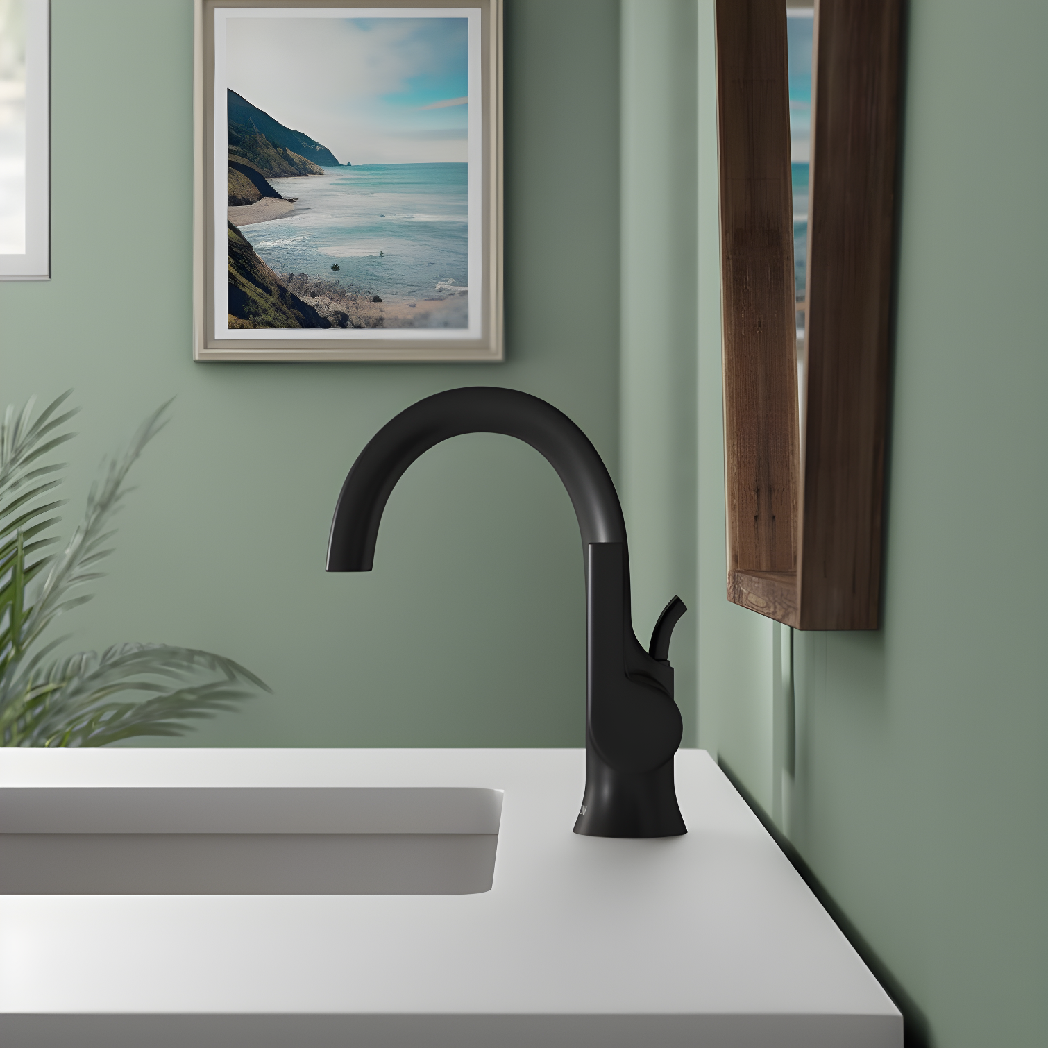 Doux Single Hole Bathroom Faucet with Drain Assembly