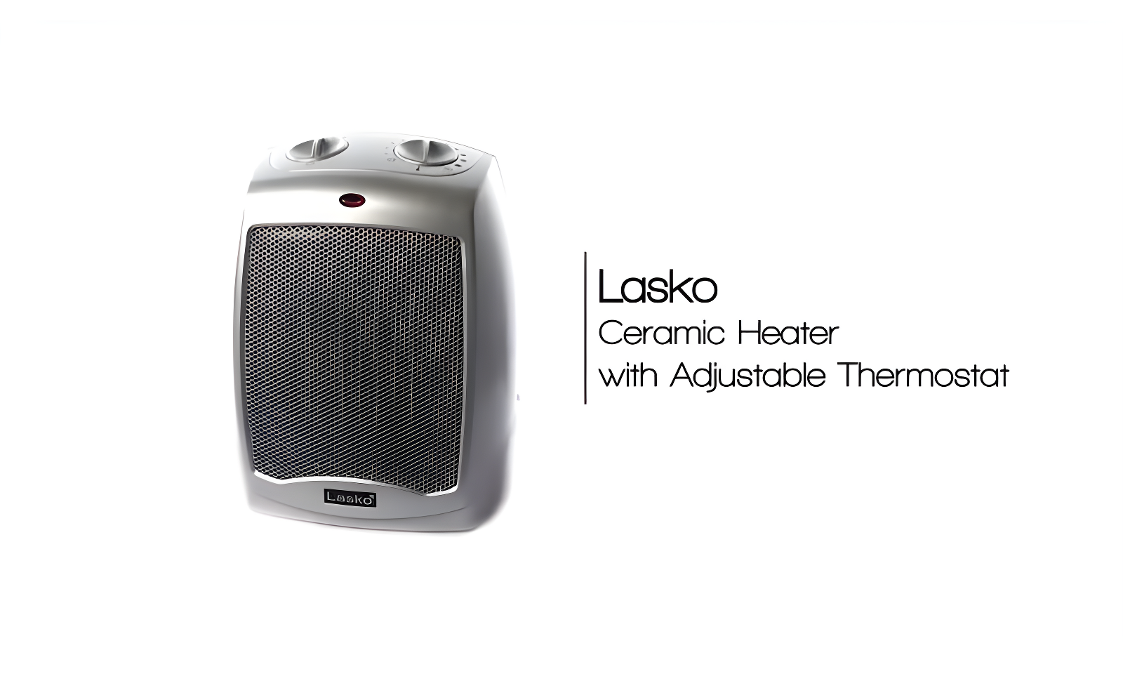 Lasko Ceramic 1500 Watt 5118 BTU Electric Compact Space Heater with Adjustable Thermostat