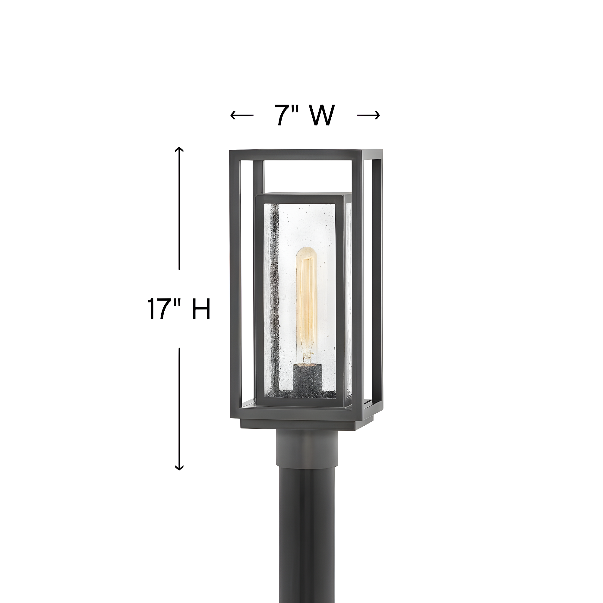 Hinkley Lighting - Republic - 1 Light Medium Outdoor Post or Pier Mount Lantern