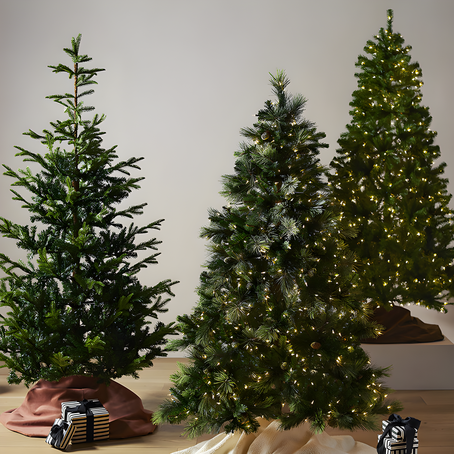 6.5' Prelit Carolina Pine Artificial Christmas Tree Clear Lights - National Tree Company