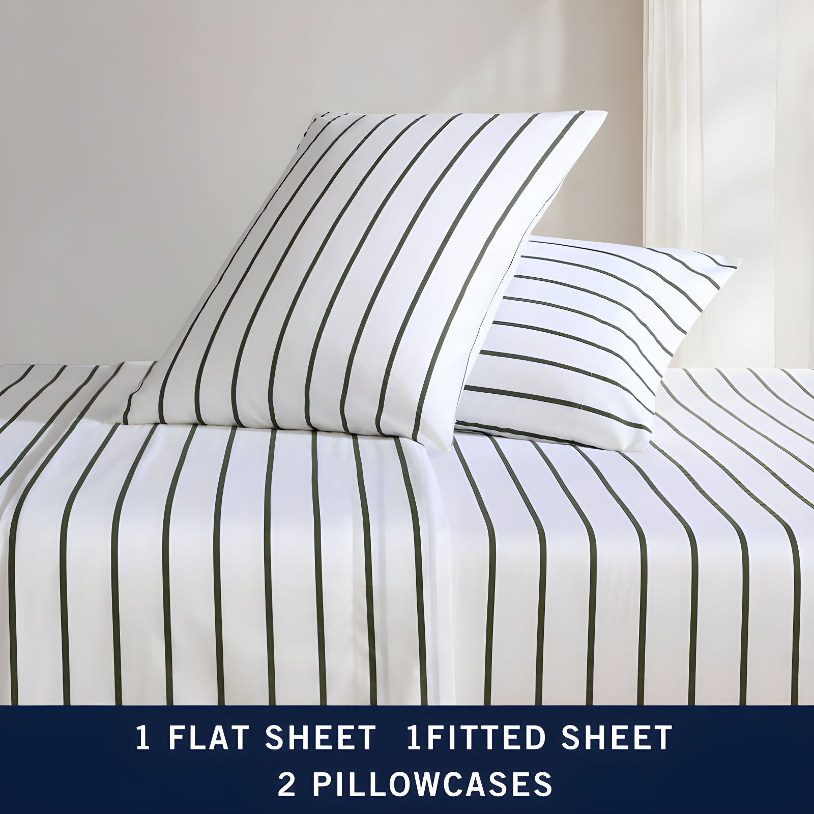 Nautica Printed Cotton Percale Sheet Sets