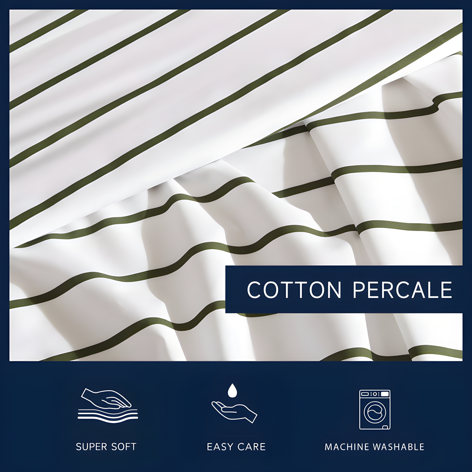 Nautica Printed Cotton Percale Sheet Sets