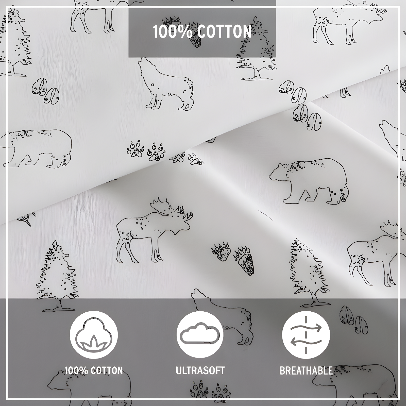 Eddie Bauer Printed Cotton Percale Sheet Sets