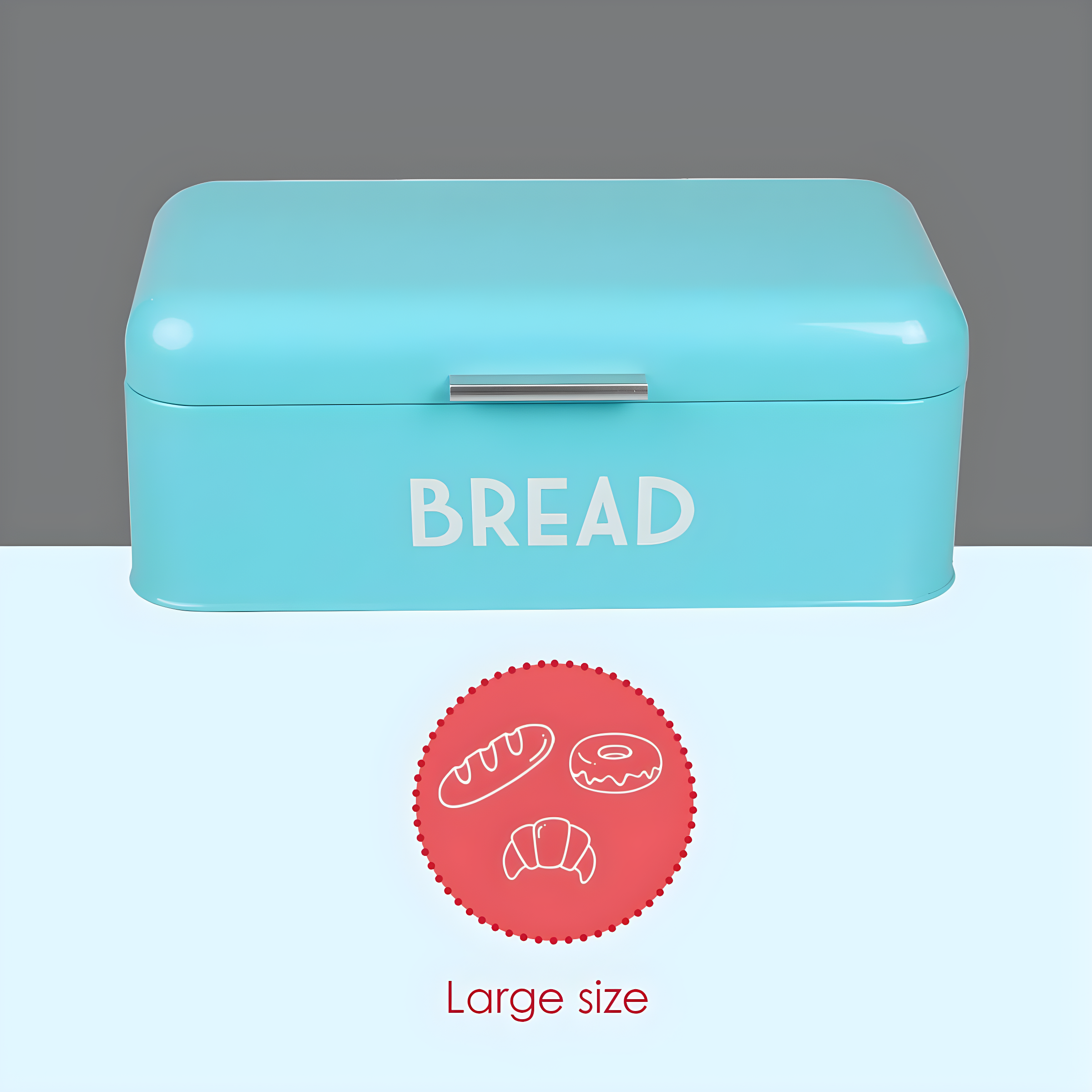 Home Basics Metal Bread Box