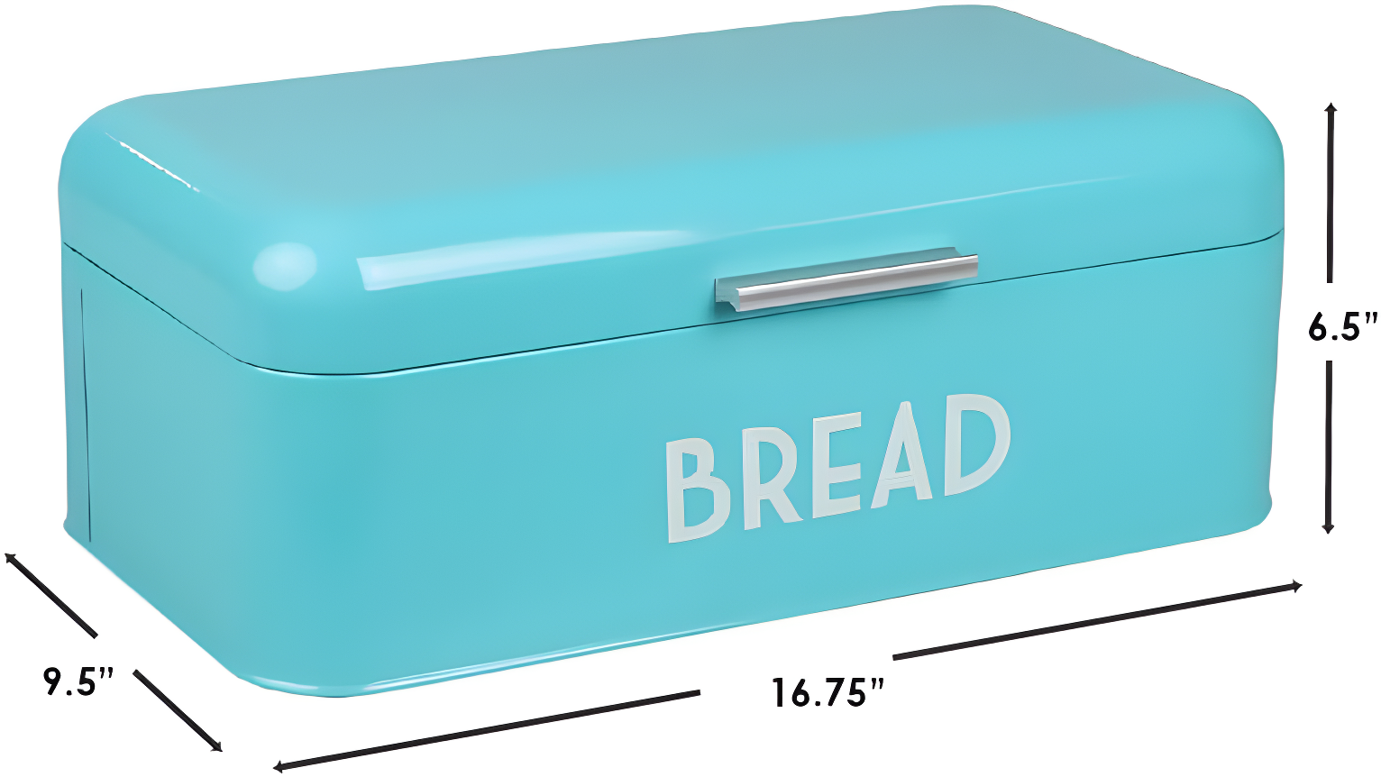 Home Basics Metal Bread Box