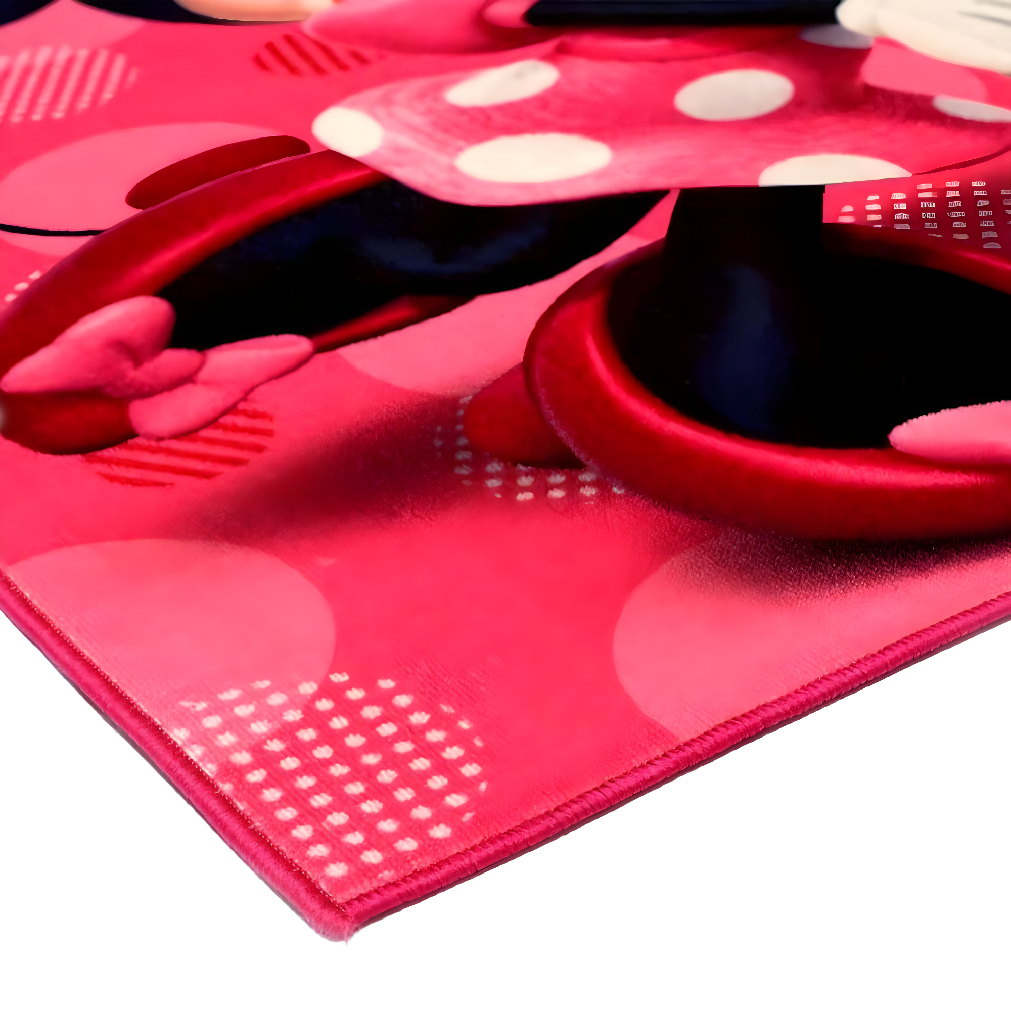 Licensed Disney Minnie Mouse Pink Ivory Polyester Youth Digital Printed Non-Slip Area Rug