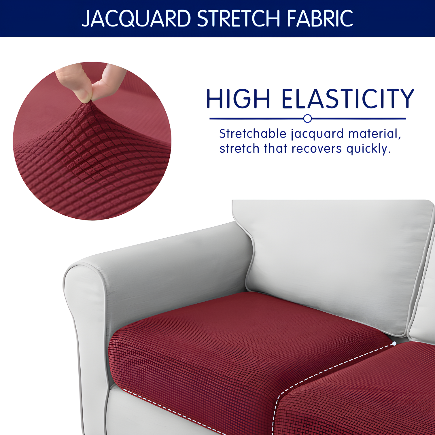 Astoria Box Cushion Sofa Slipcover