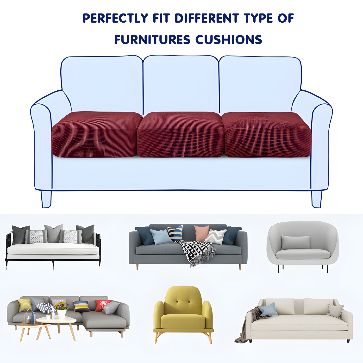 Astoria Box Cushion Sofa Slipcover