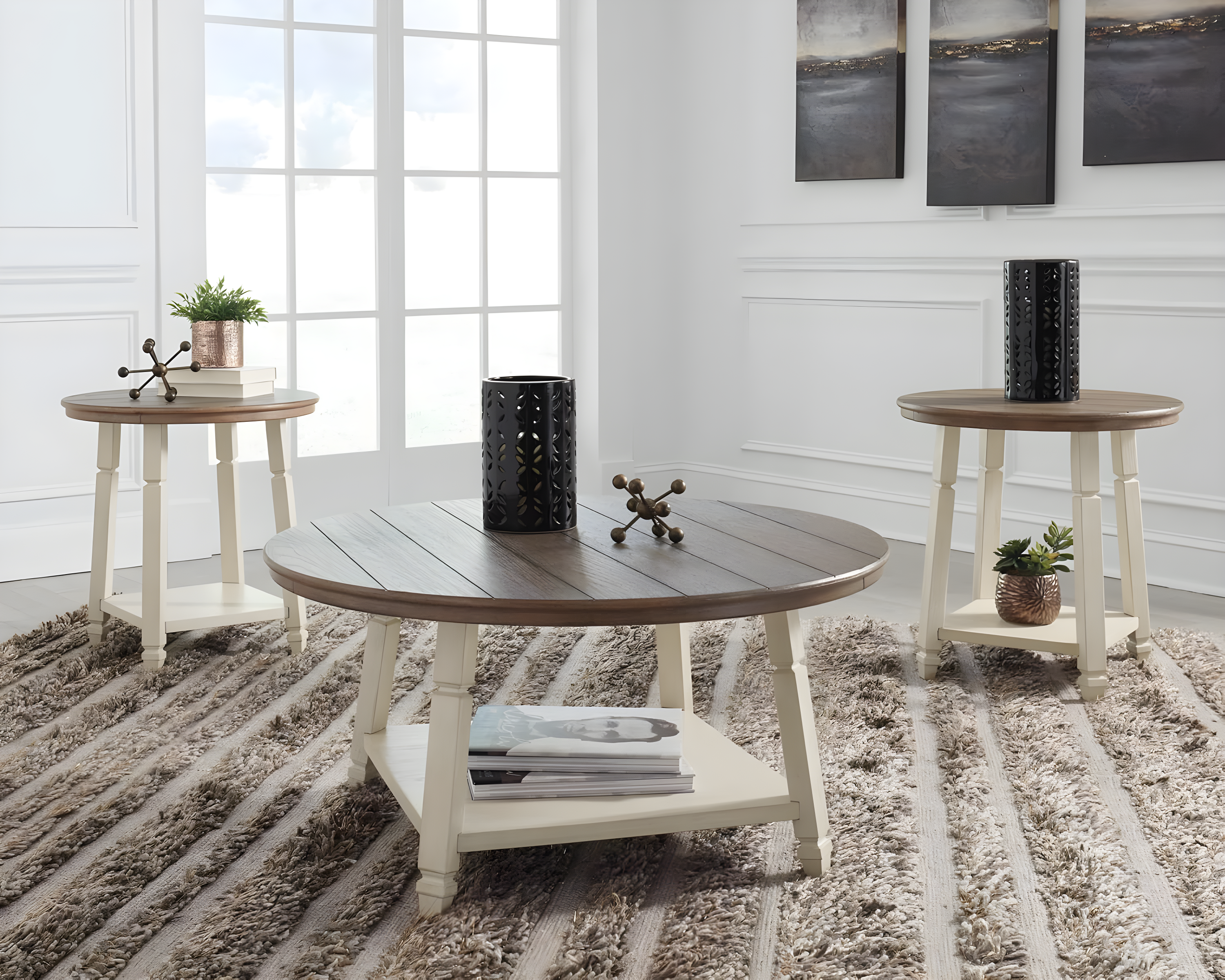 August Grove® Hackett 3 - Piece Living Room Table Set
