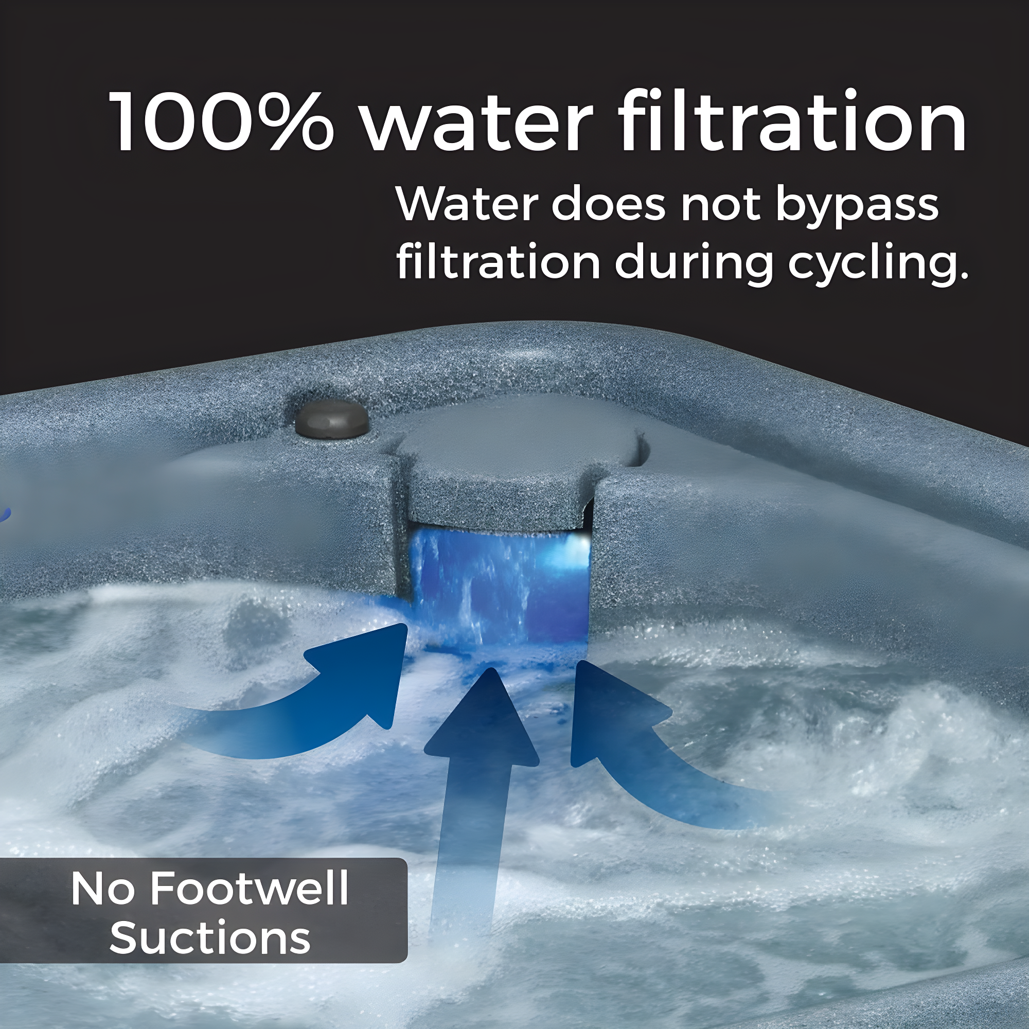 AquaRest Discover AR150 Standard 4-Person 12-Jet Plug & Play Hot Tub with LED Waterfall and Friction Heating