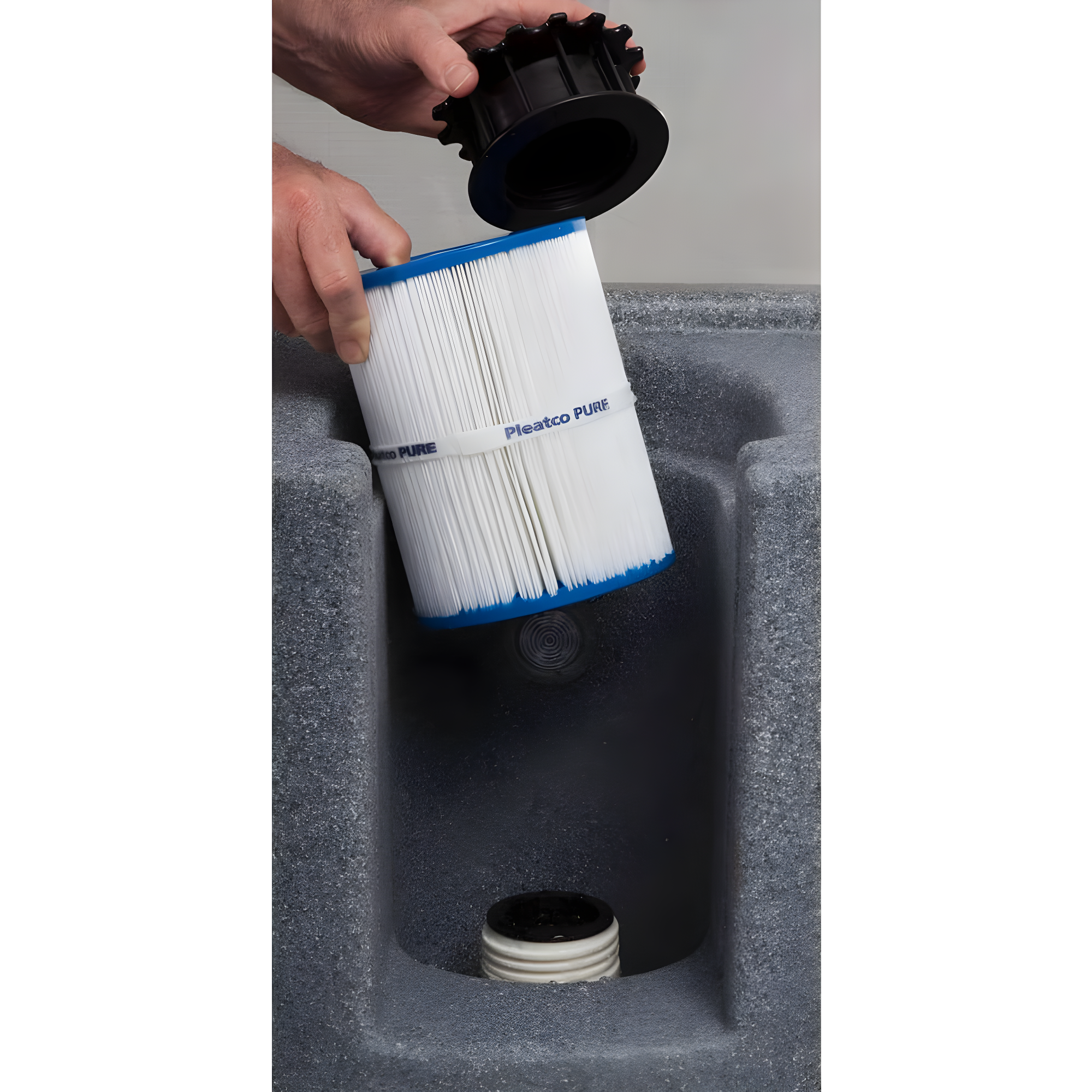 AquaRest Discover AR150 Standard 4-Person 12-Jet Plug & Play Hot Tub with LED Waterfall and Friction Heating