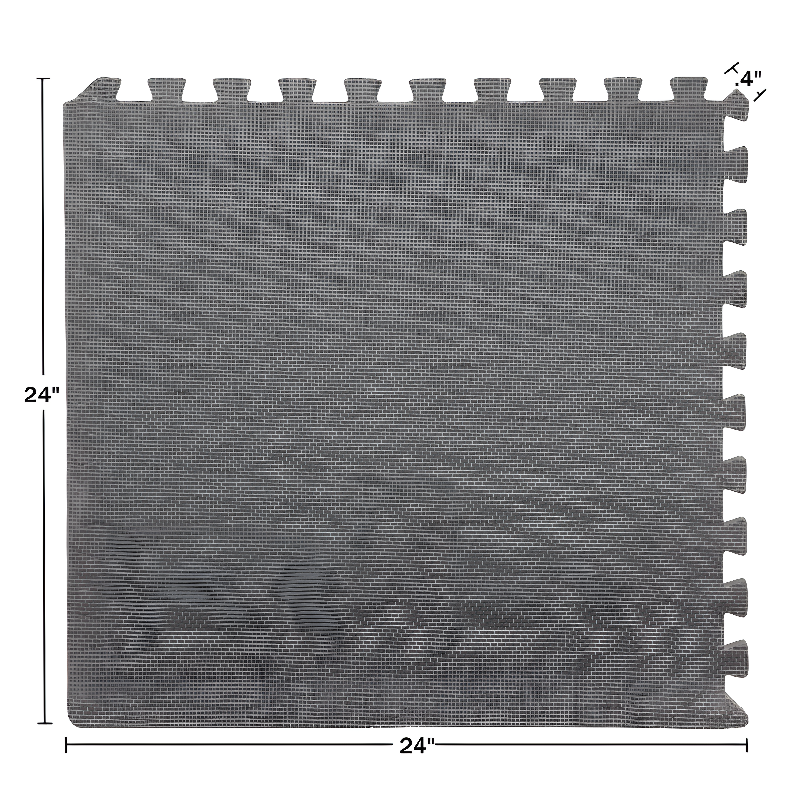 Stalwart Stalwart 24-Inch EVA Foam Tiles 6-Pack - Interlocking Padding - Workout Mat or Baby Playmat (Set of 6)