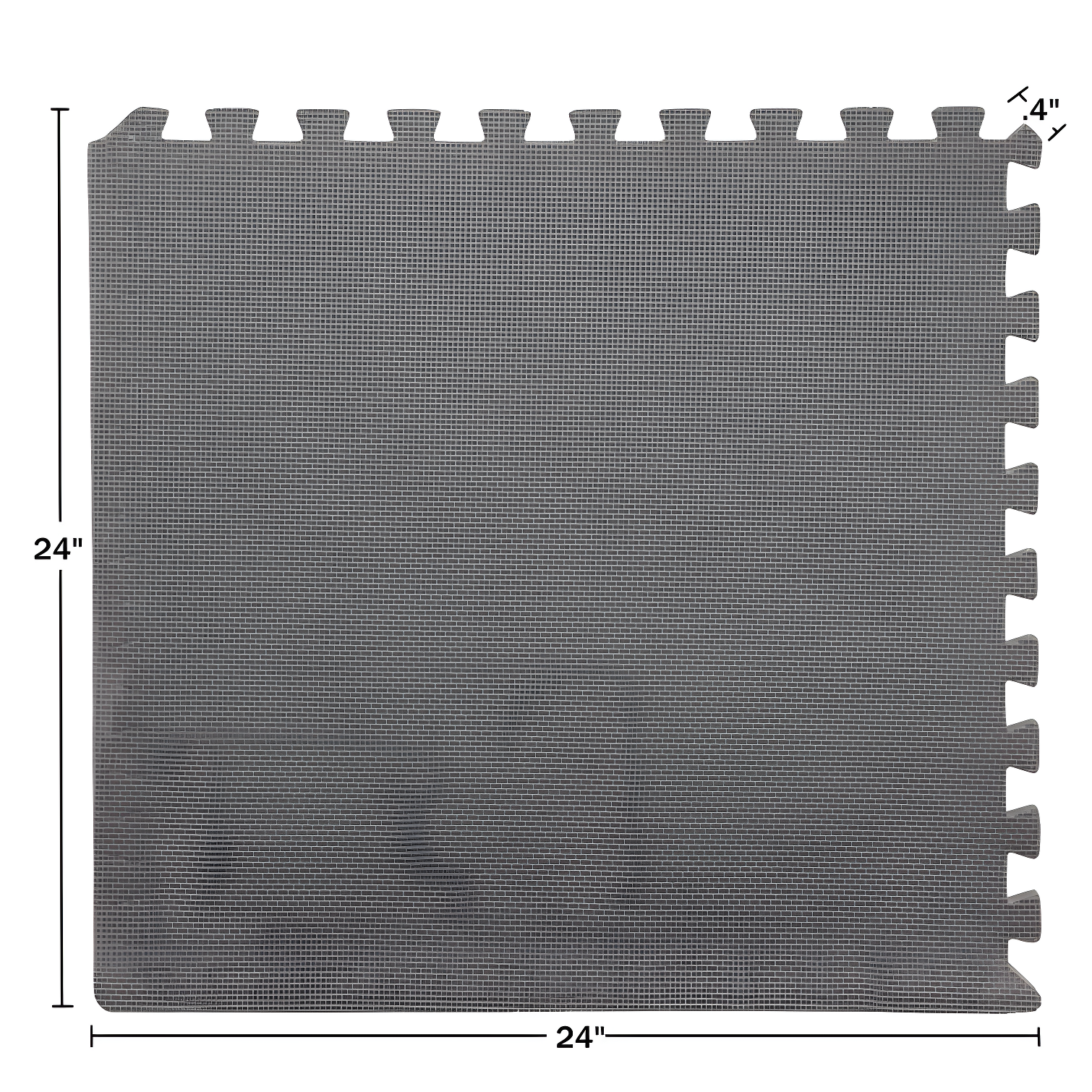 Stalwart Stalwart 24-Inch EVA Foam Tiles 6-Pack - Interlocking Padding - Workout Mat or Baby Playmat (Set of 6)