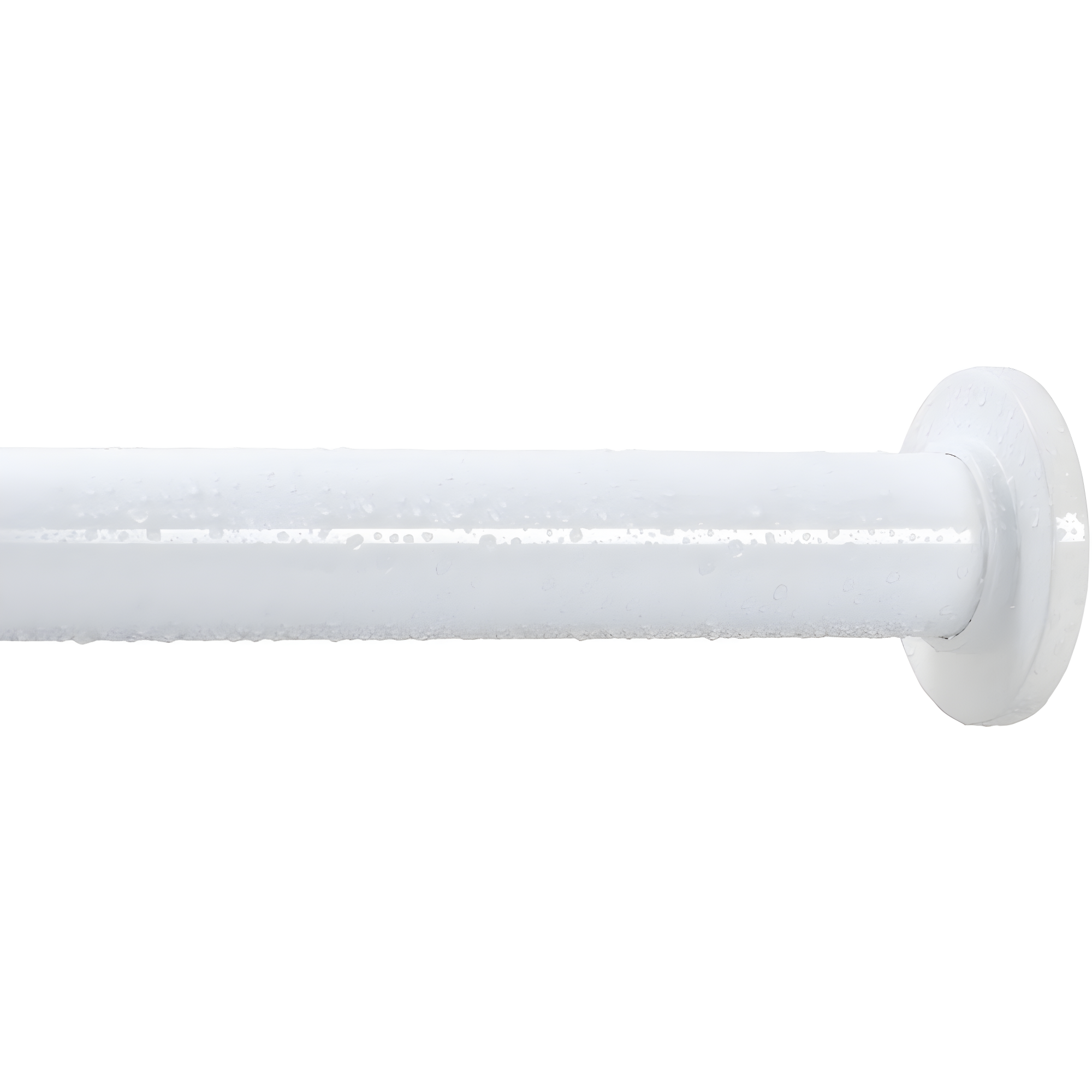 Ivilon Tension Curtain Rod - Hexagonal Spring Tension Rod for Windows or Shower, 24 to 36 Inch, White