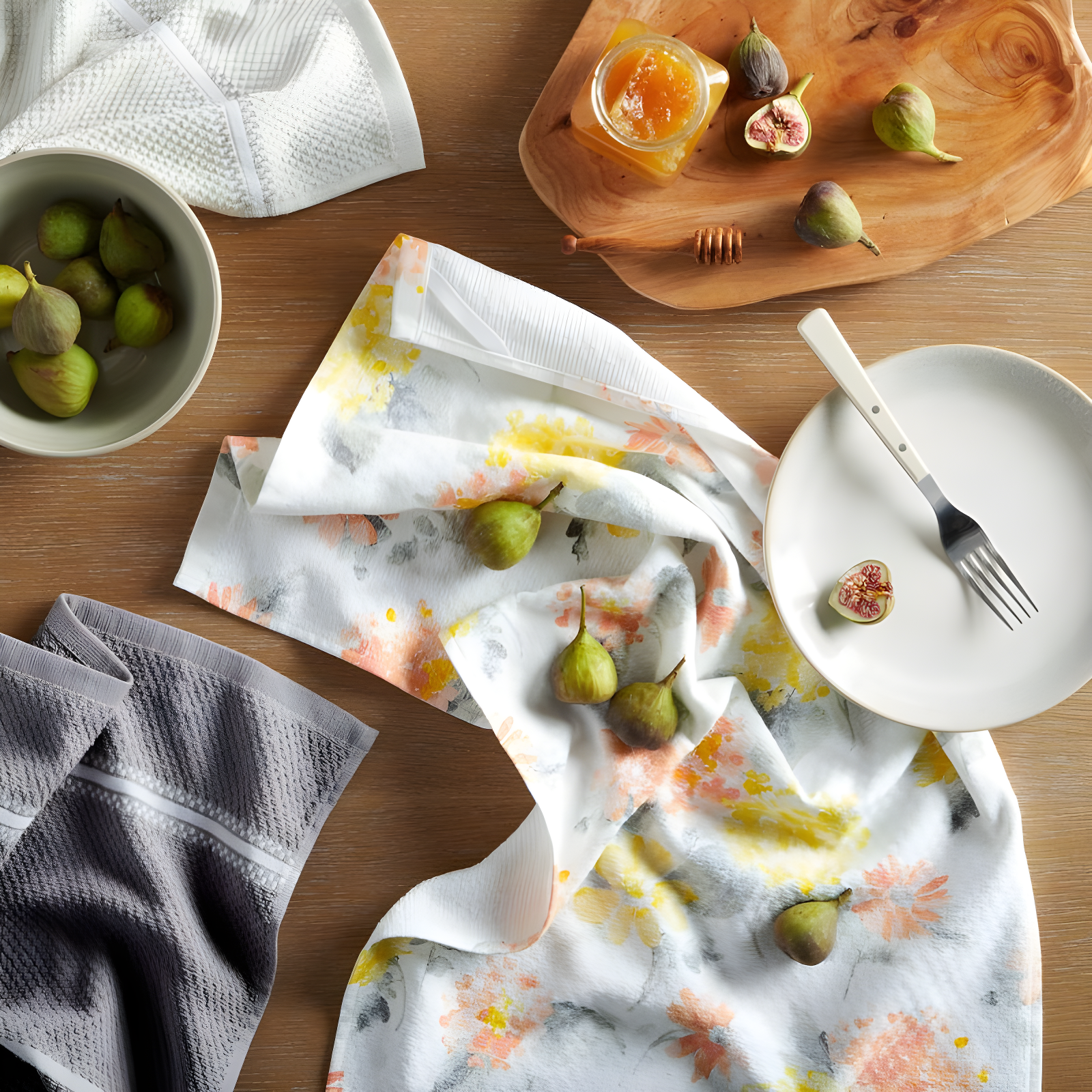 Martha Stewart Martha Stewart Amber Floral Kitchen Towel Set 4-Pack