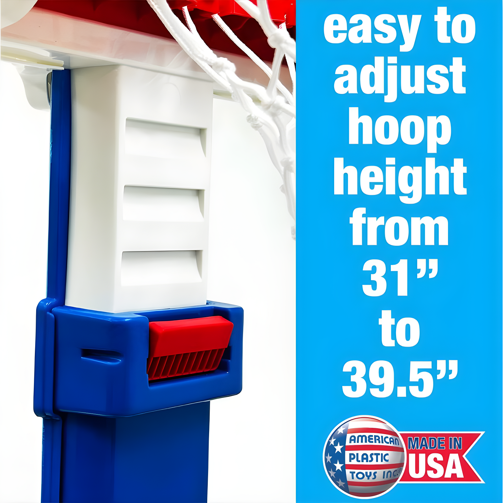 American Plastic Toys Jump N Slam Basketball Set